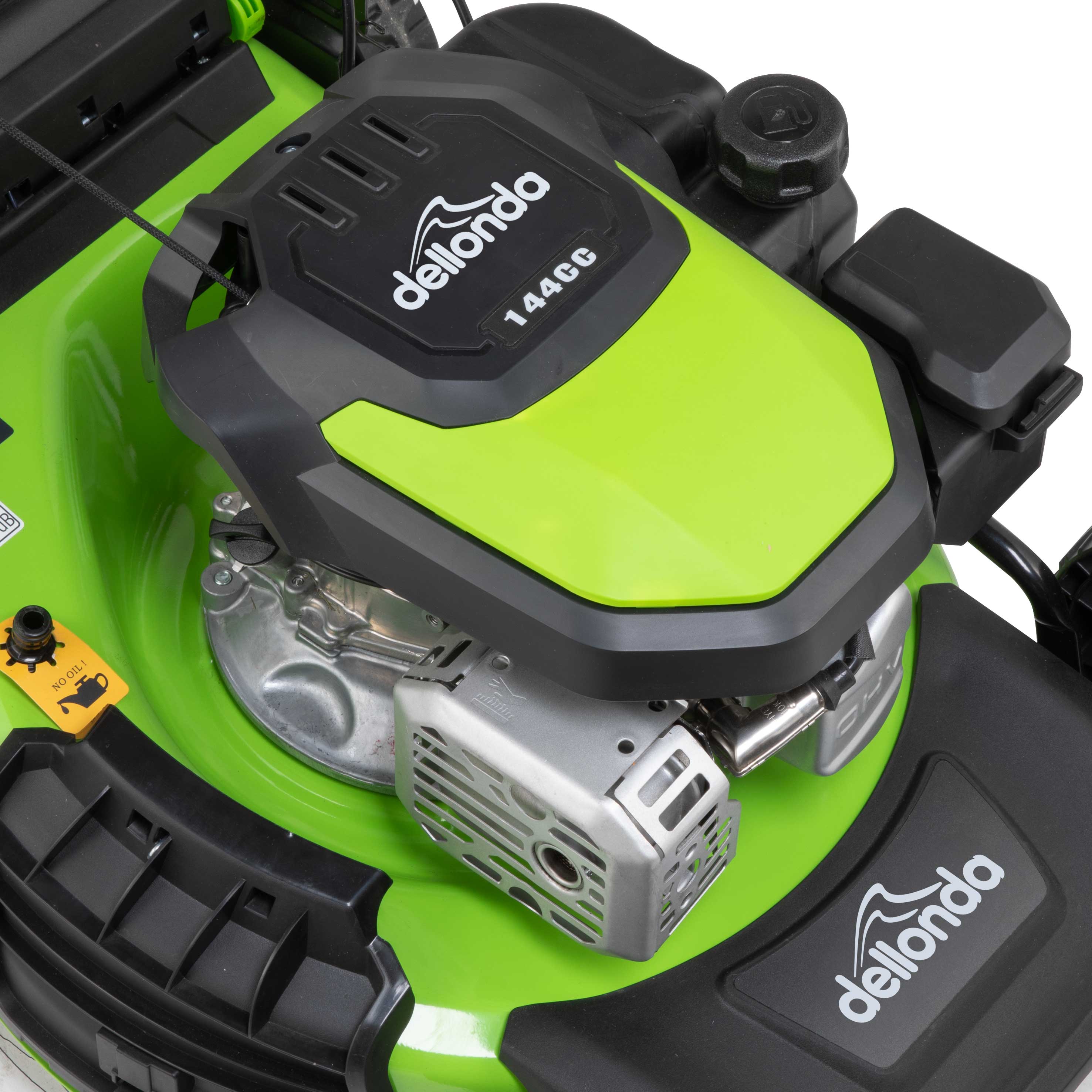 Dellonda DG101 Lawnmowers Action shot - engine - close