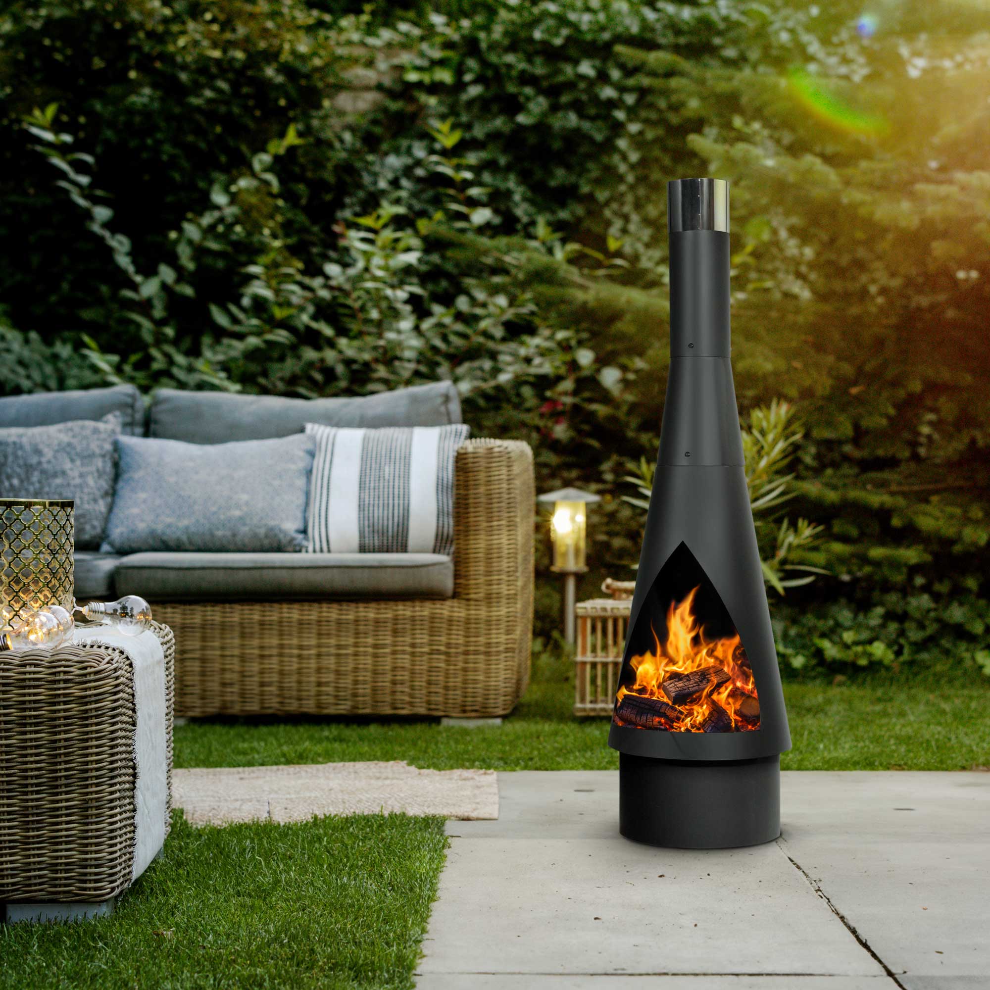 Dellonda DG109 Chimineas Action shot - lifestyle