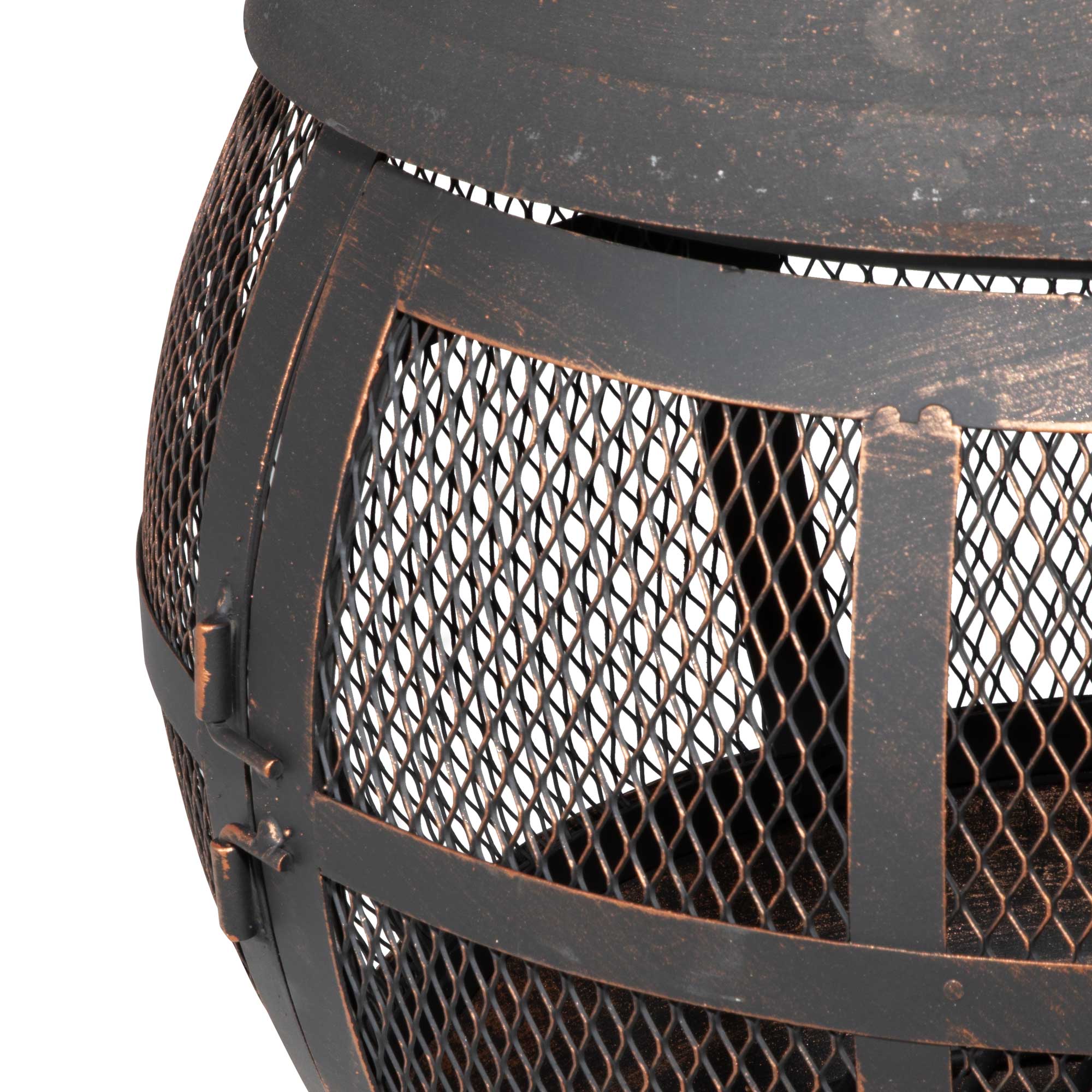 Dellonda DG112 Chimineas Action shot - mesh