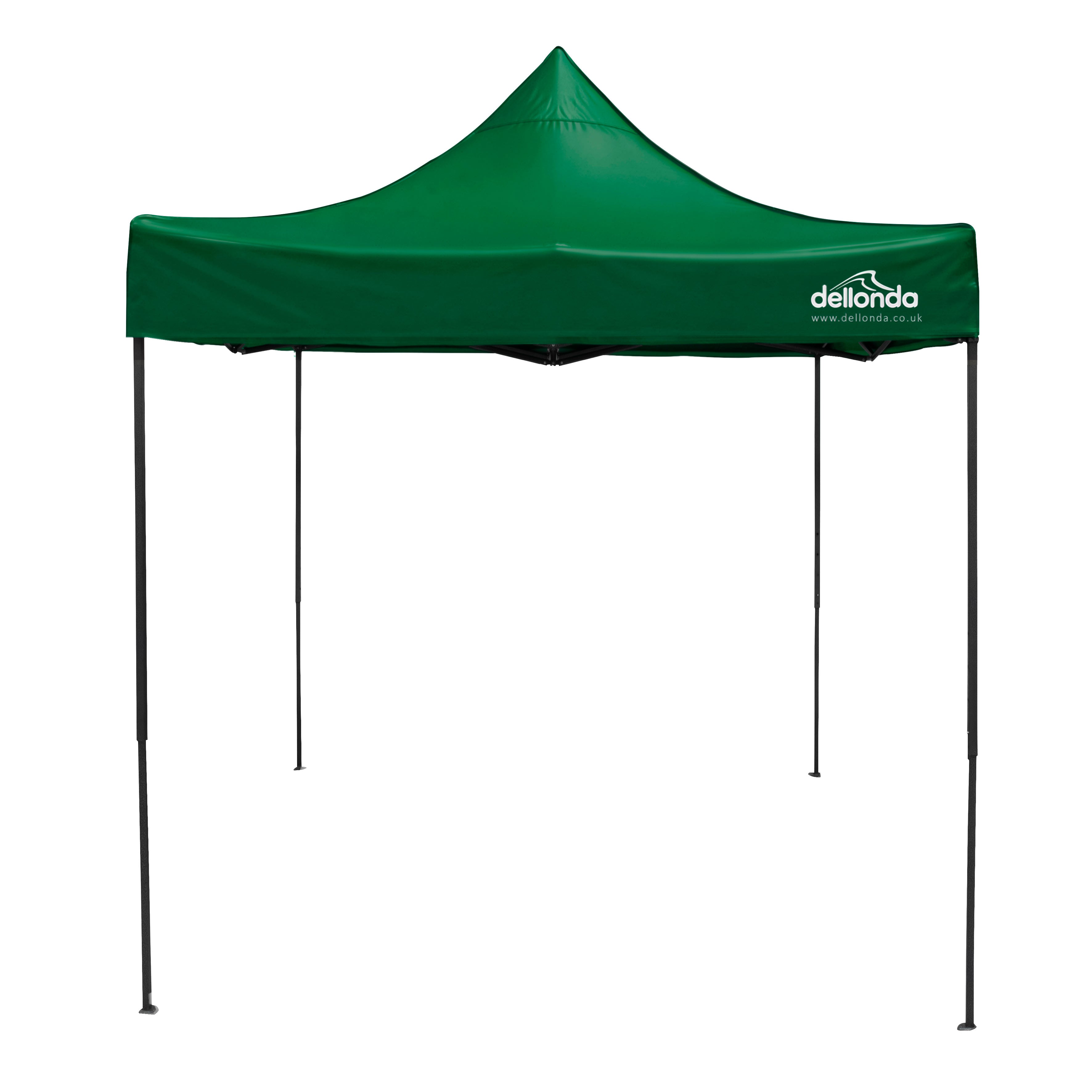 Premium 2x2m Pop-Up Gazebo, Water Resistant, Carry Bag, Stakes & Weight Bags - Dark Green - DG128
