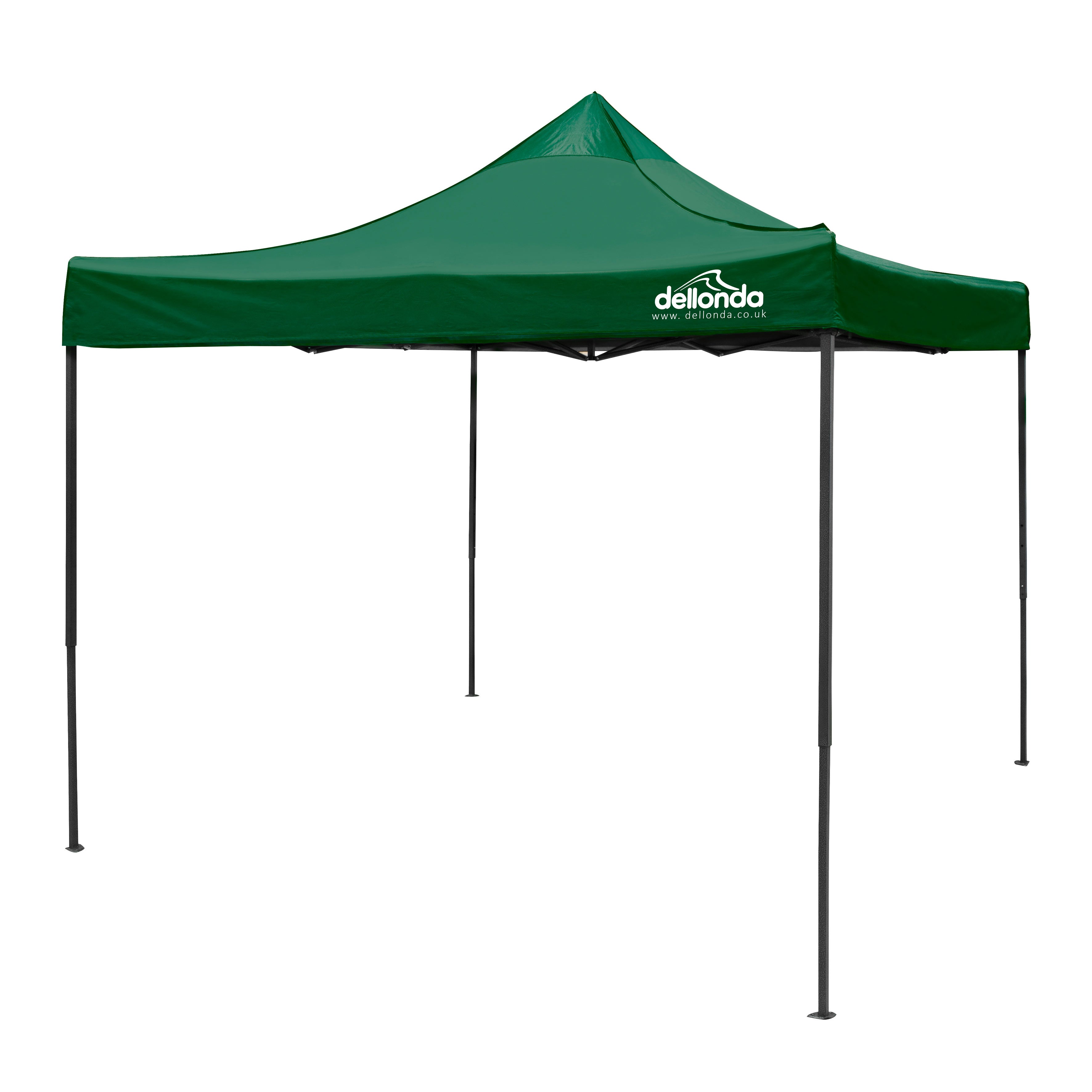 Premium 3x3m Pop-Up Gazebo, Water Resistant, Carry Bag, Stakes & Weight Bags - Dark Green - DG132