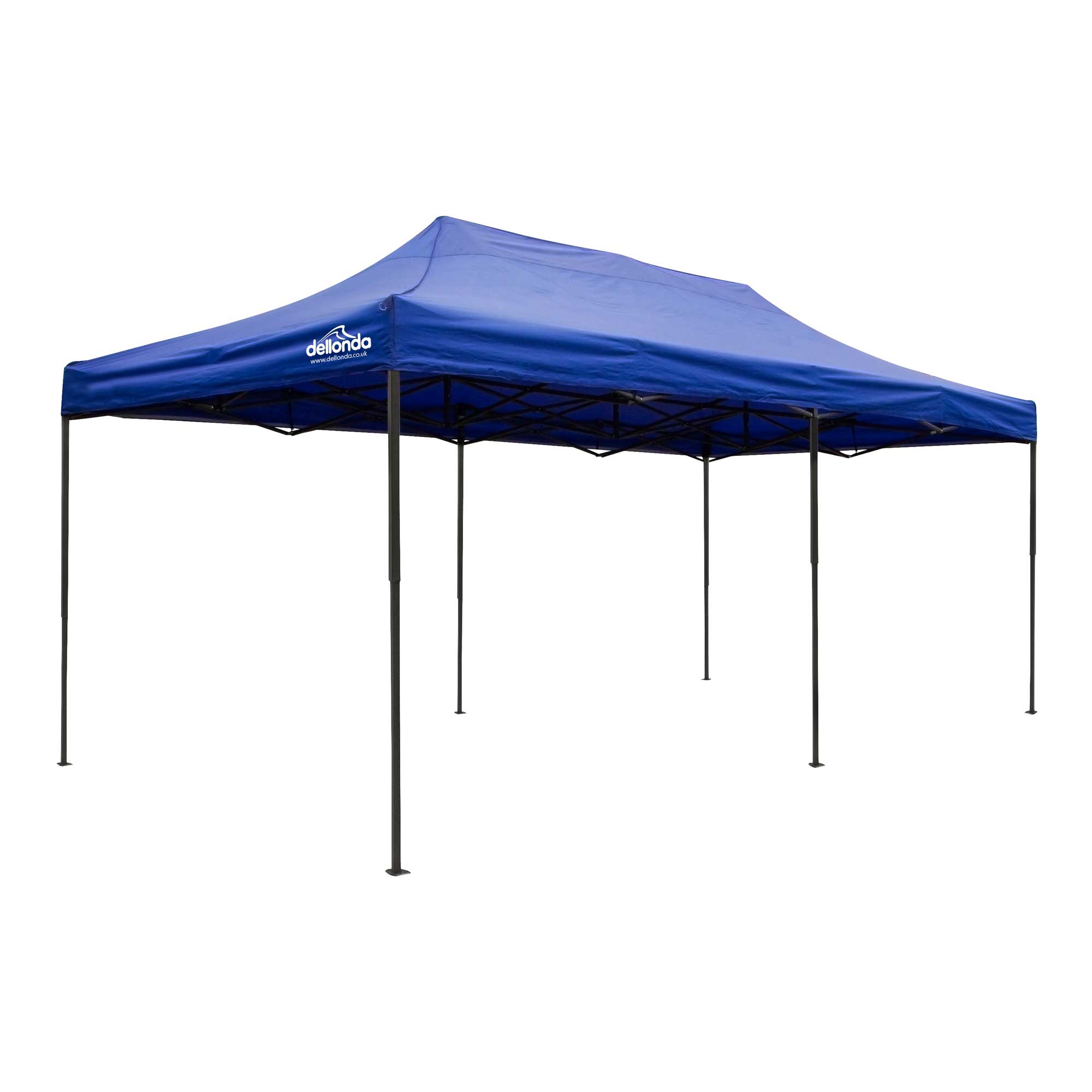 Premium 3x6m Pop-Up Gazebo, Water Resistant, Carry Bag, Stakes & Weight Bags - Blue - DG139