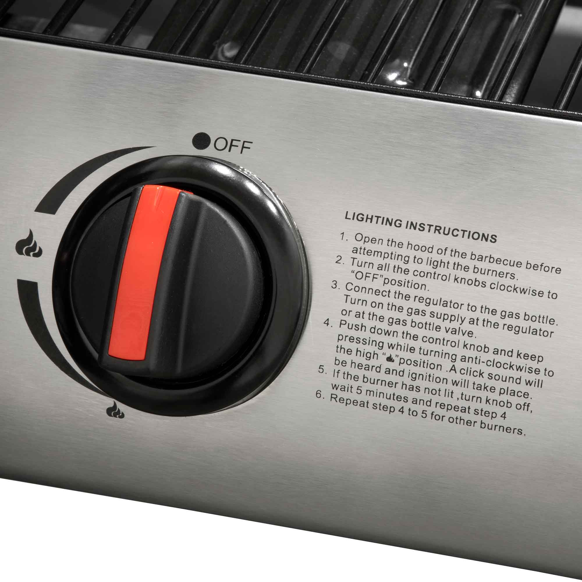 Dellonda DG13 Barbecues Action shot - lid - lighting - instructions