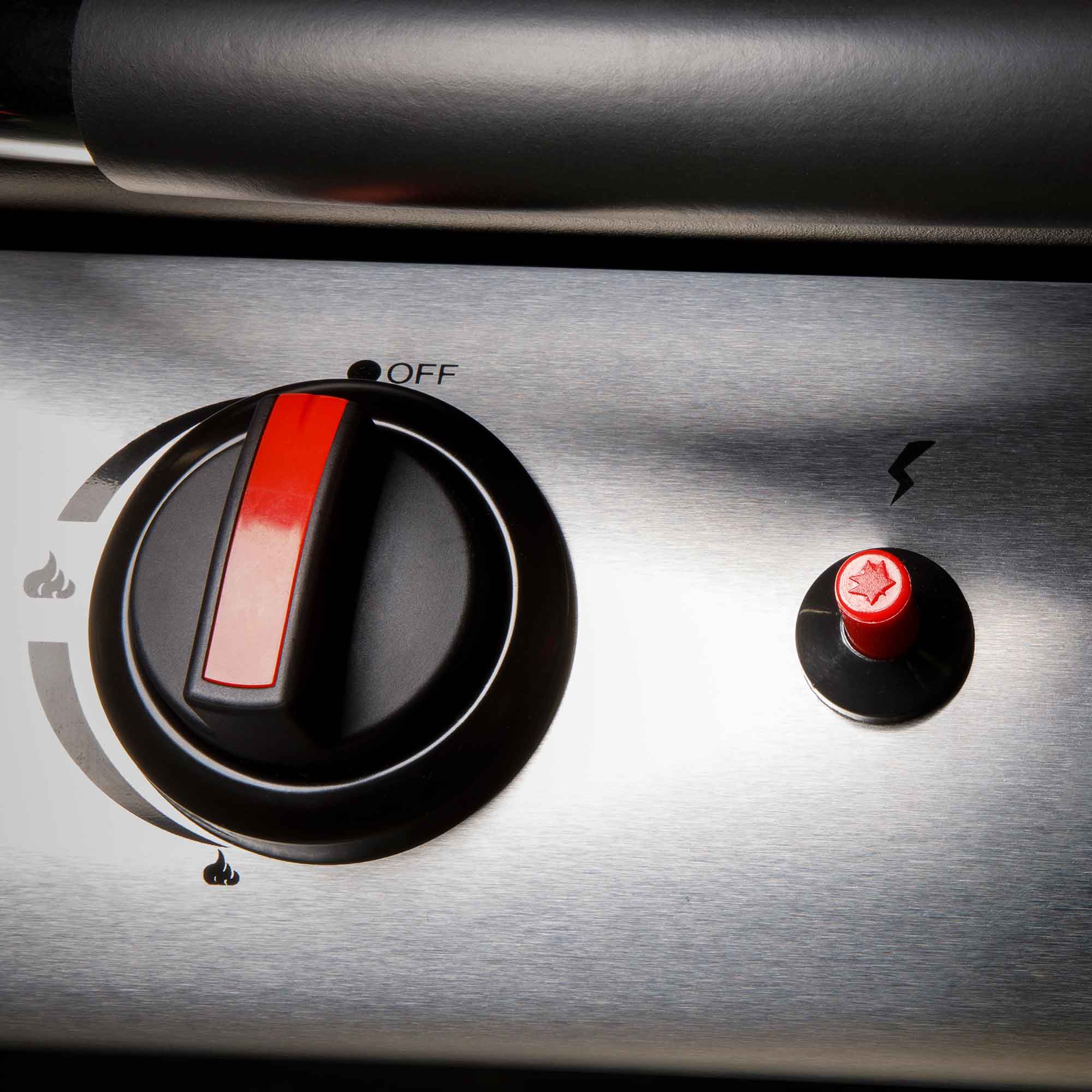 Dellonda DG14 Barbecues Action shot - ignition - dial