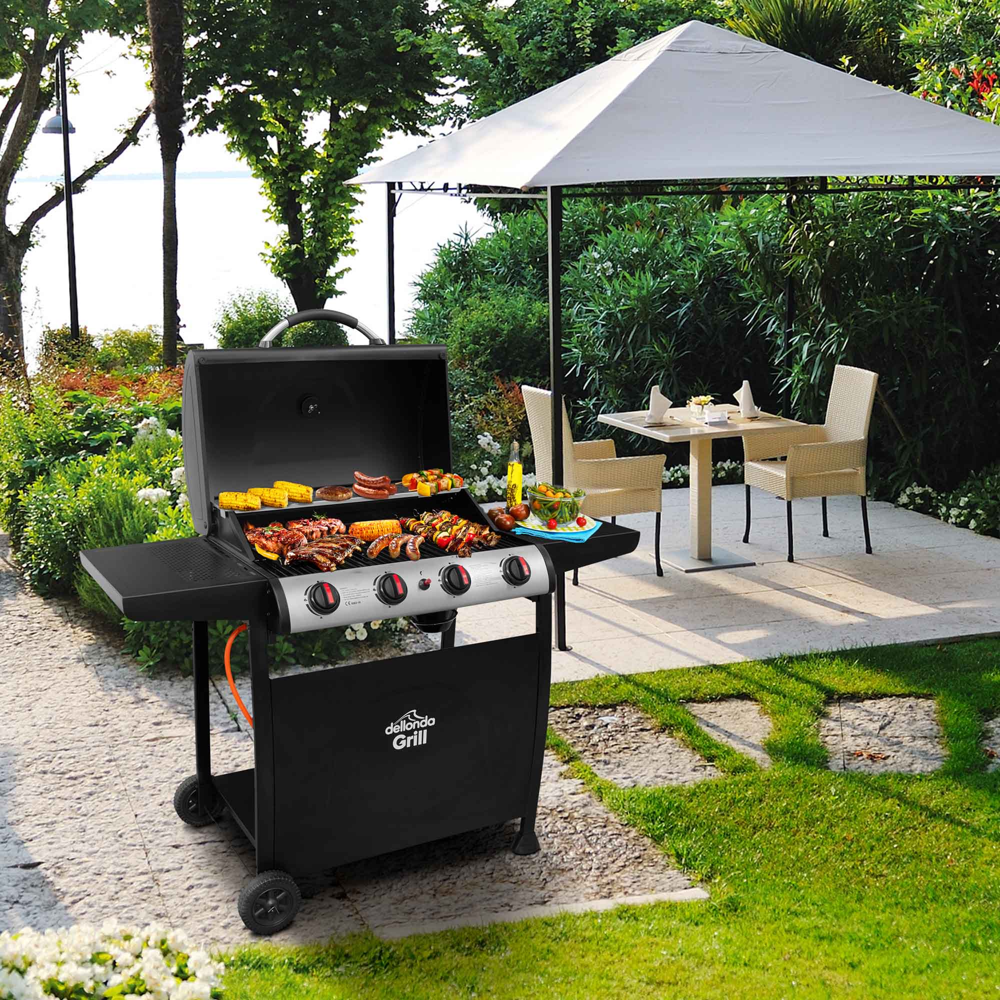 Dellonda DG15 Barbecues Action shot - in garden
