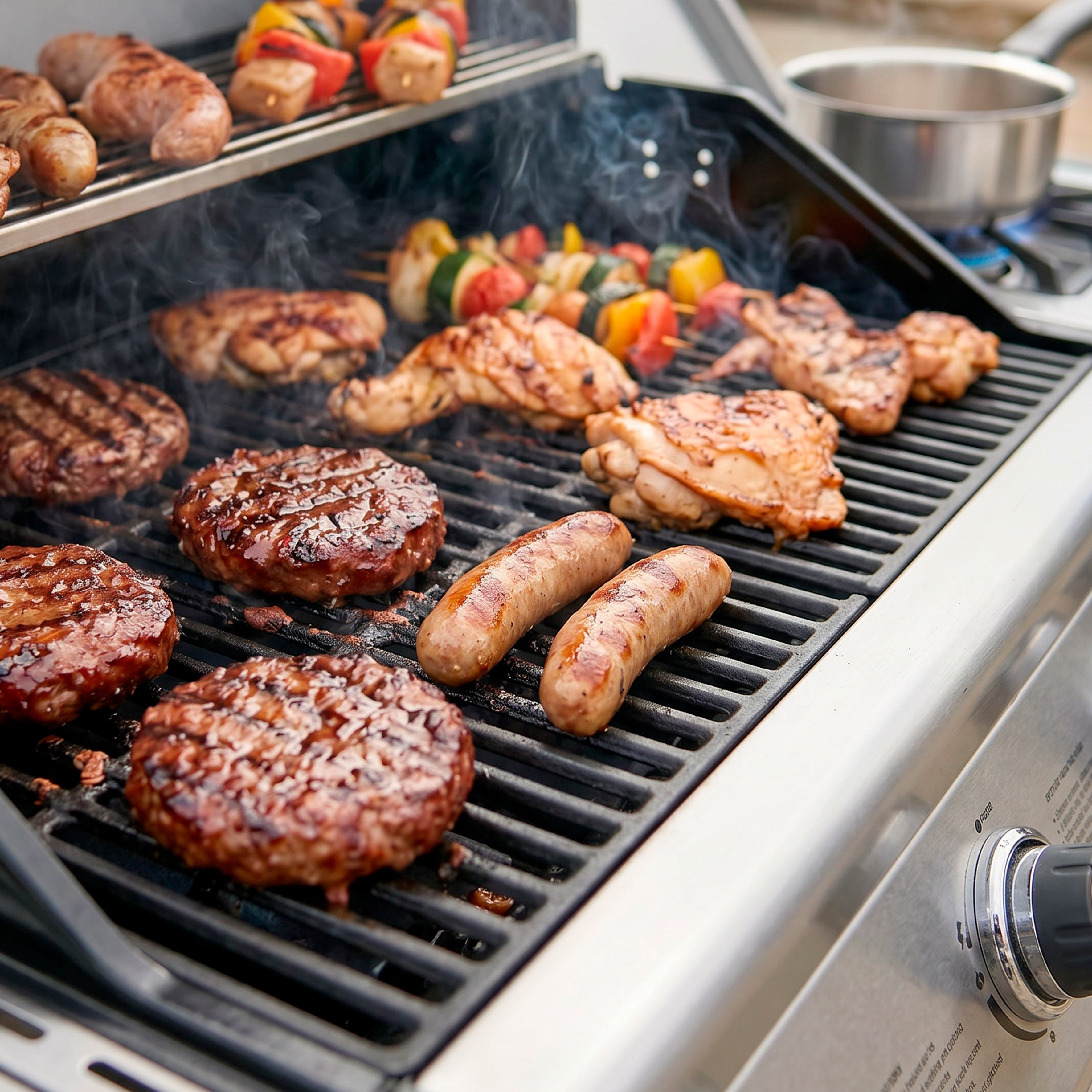 Dellonda 4+1 Burner Deluxe Gas BBQ & Water Resistant Cover, Stainless Steel - DG231