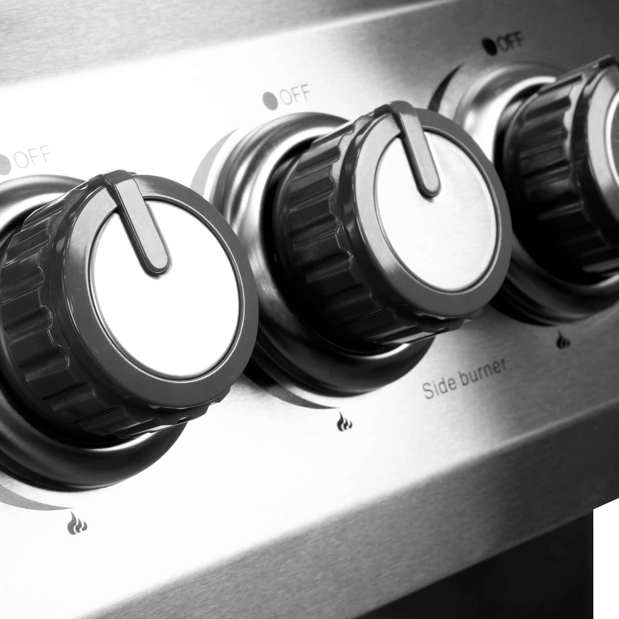 Dellonda DG17 Barbecues Action shot - three - dials