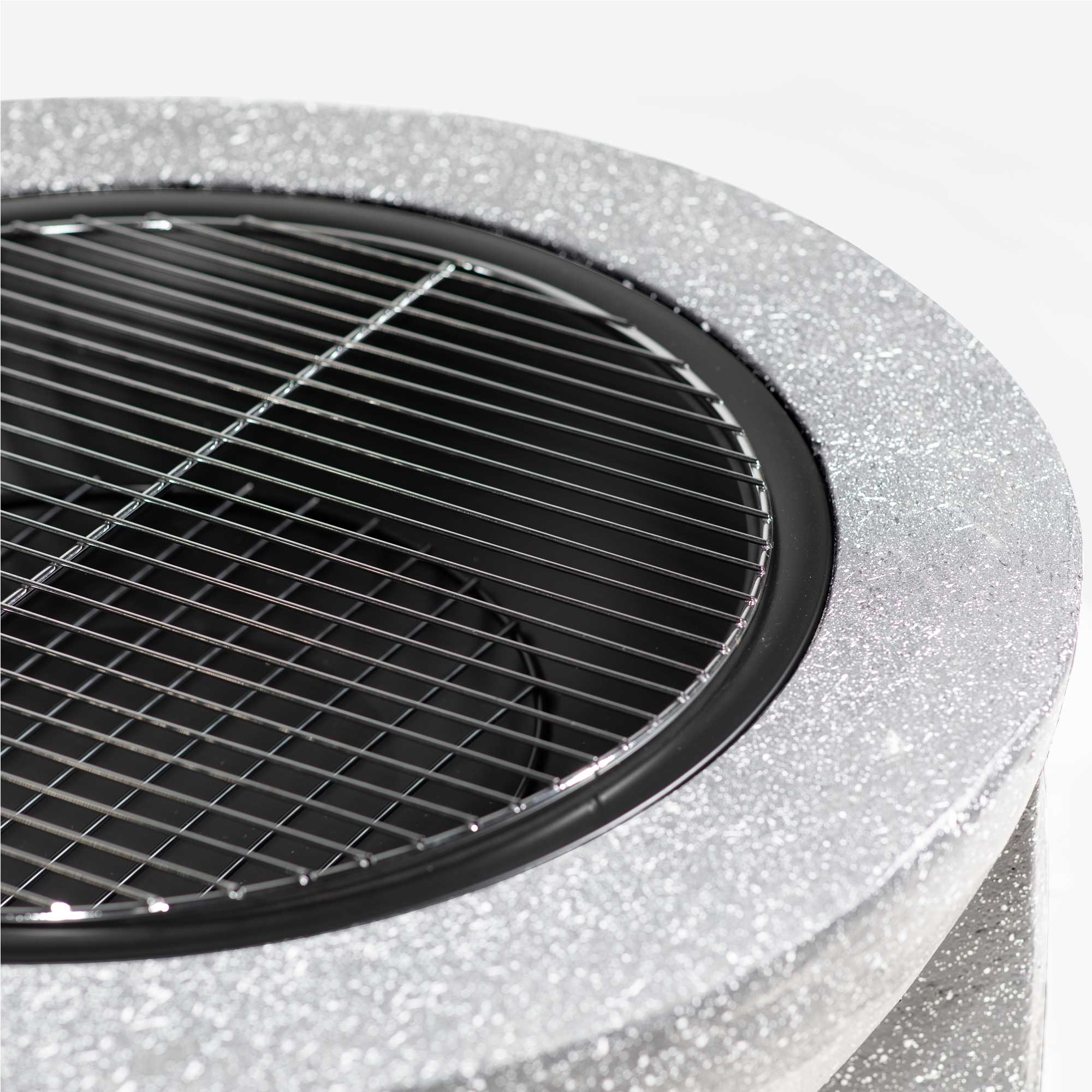 Dellonda DG190 Fire Pits Action shot - grill - close