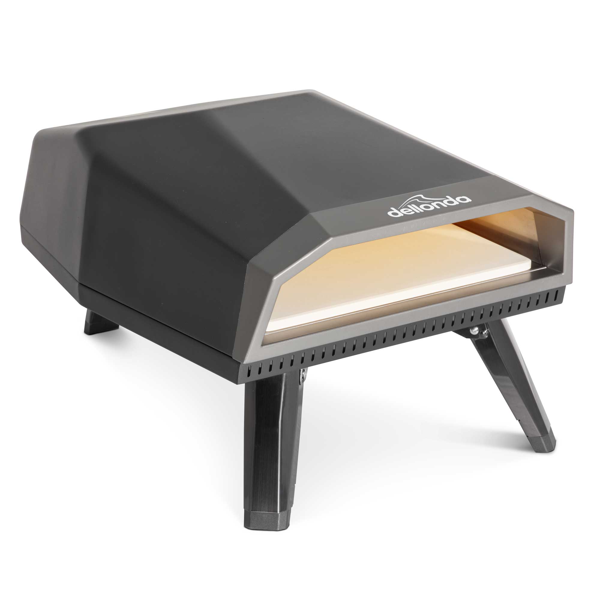 Dellonda DG257 Gas Pizza Ovens High - angle