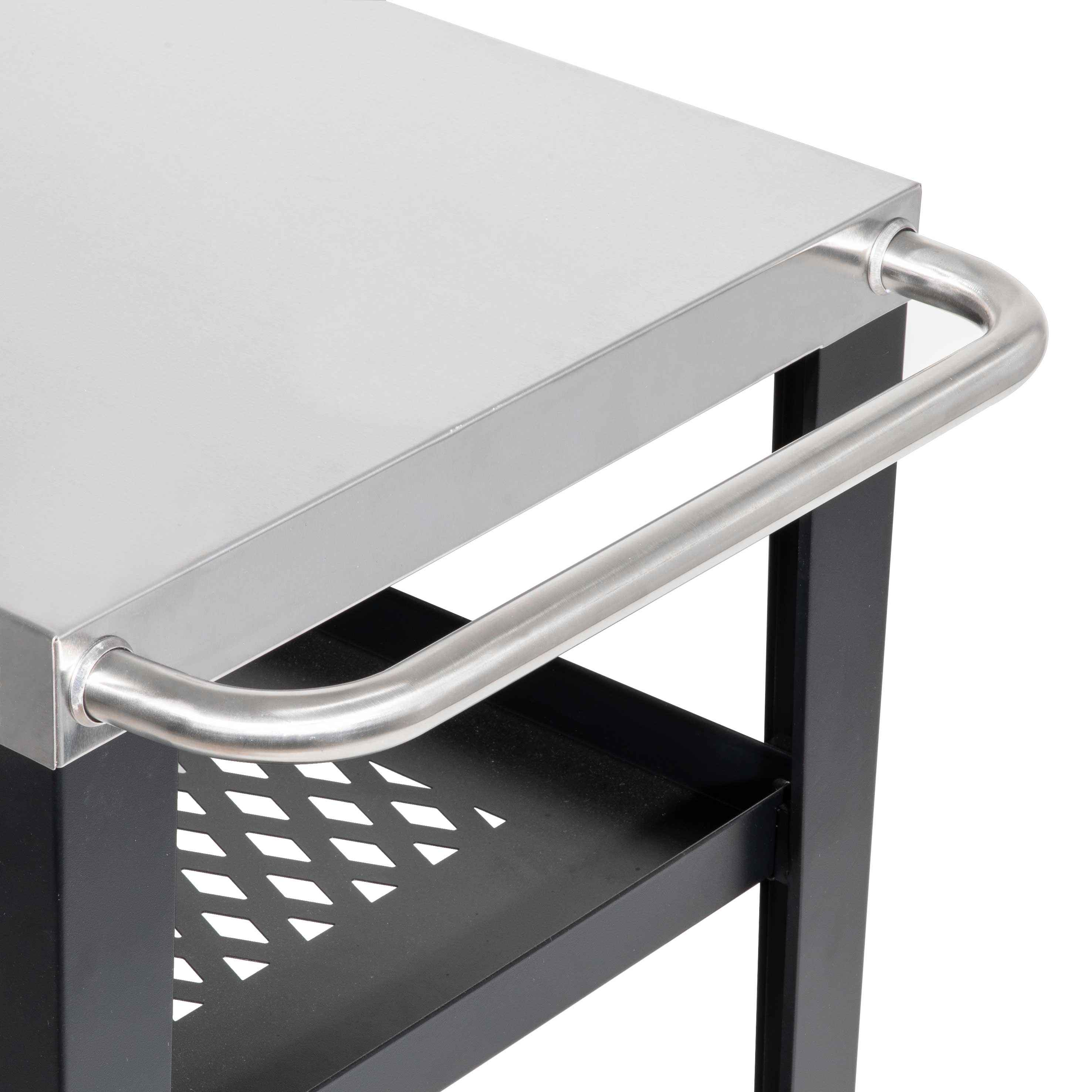 Dellonda DG263 Barbecue Trolley Action shot - handle