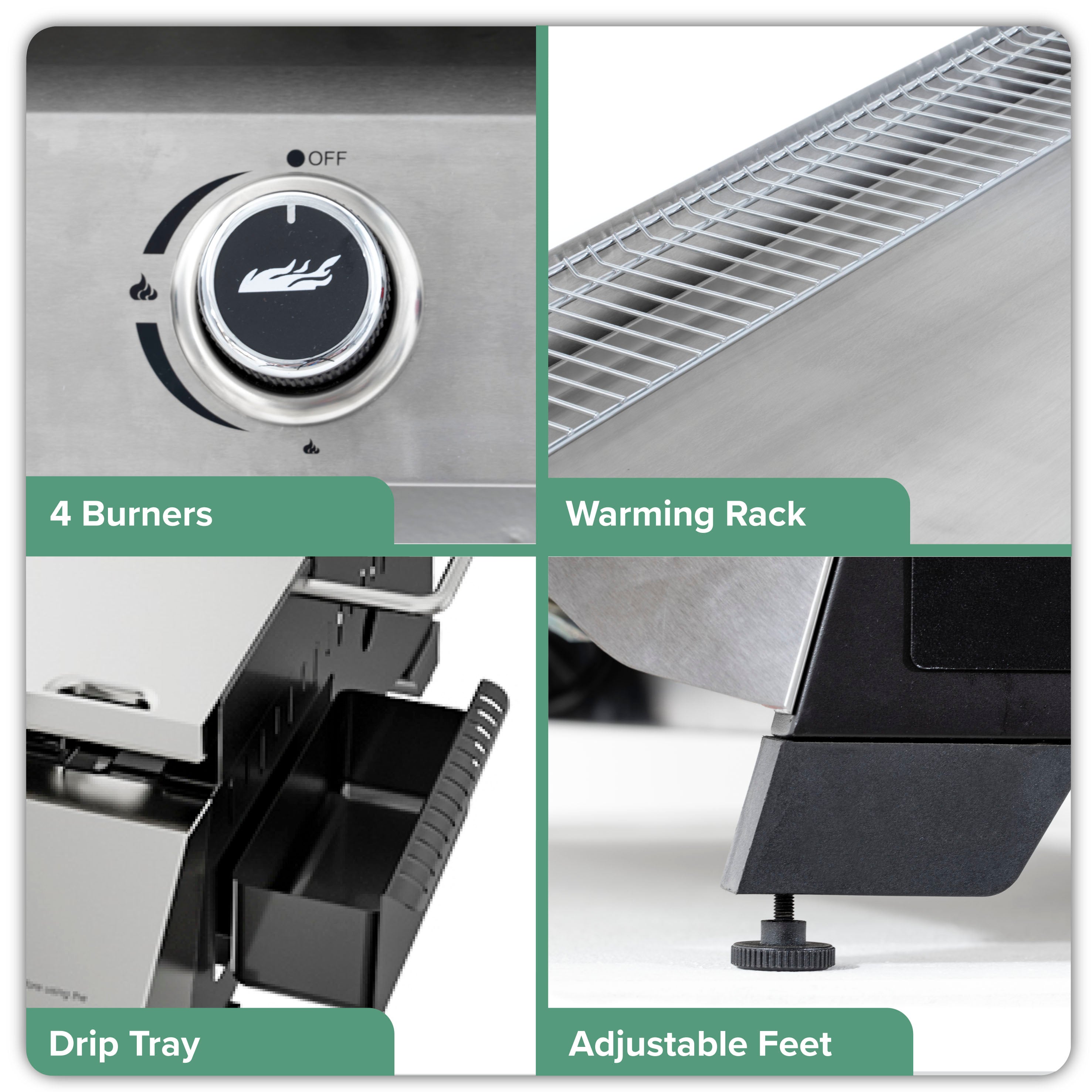 Dellonda DG277 Plancha Grills Action shot - infographic - multi - image
