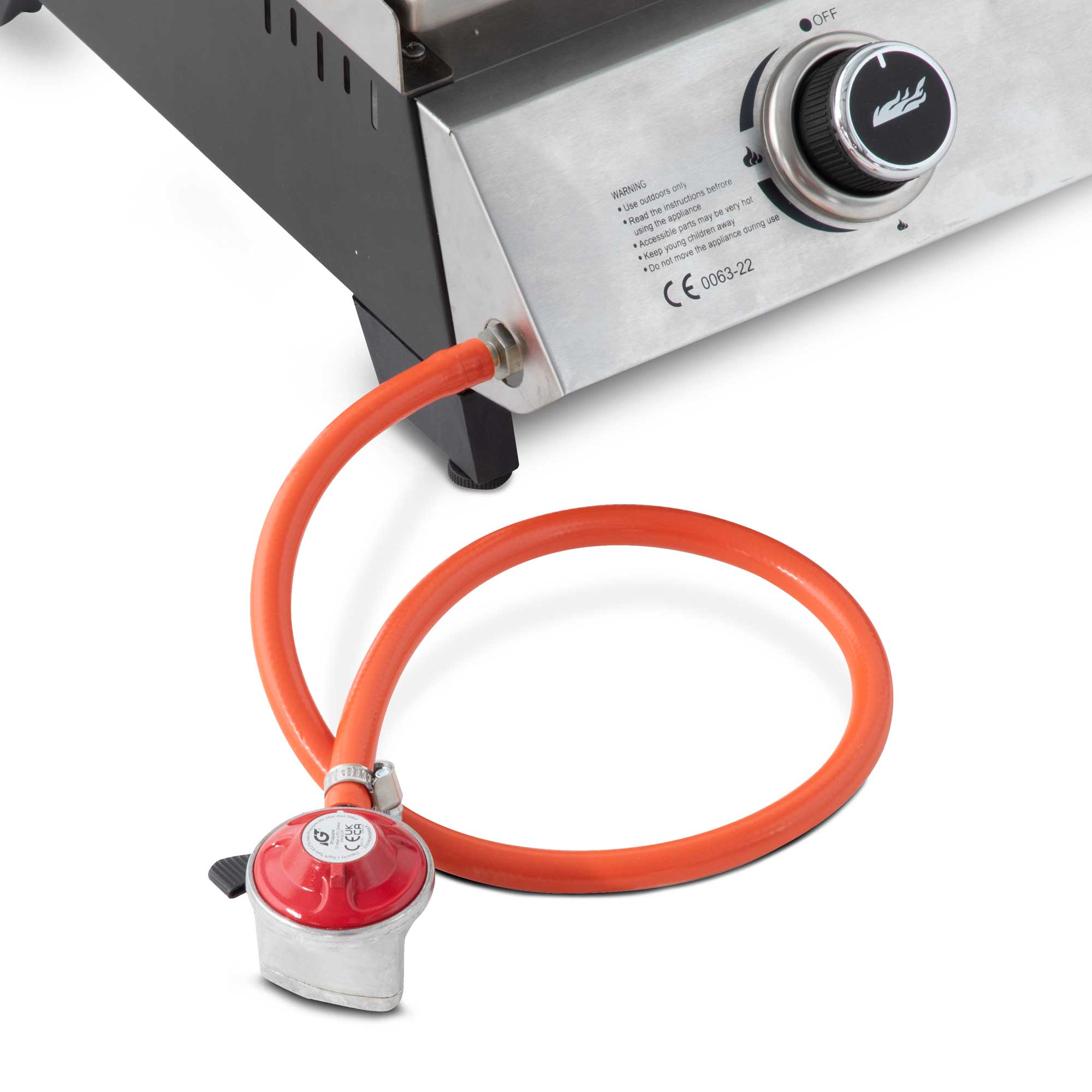 Dellonda DG277 Plancha Grills Action shot - regulator