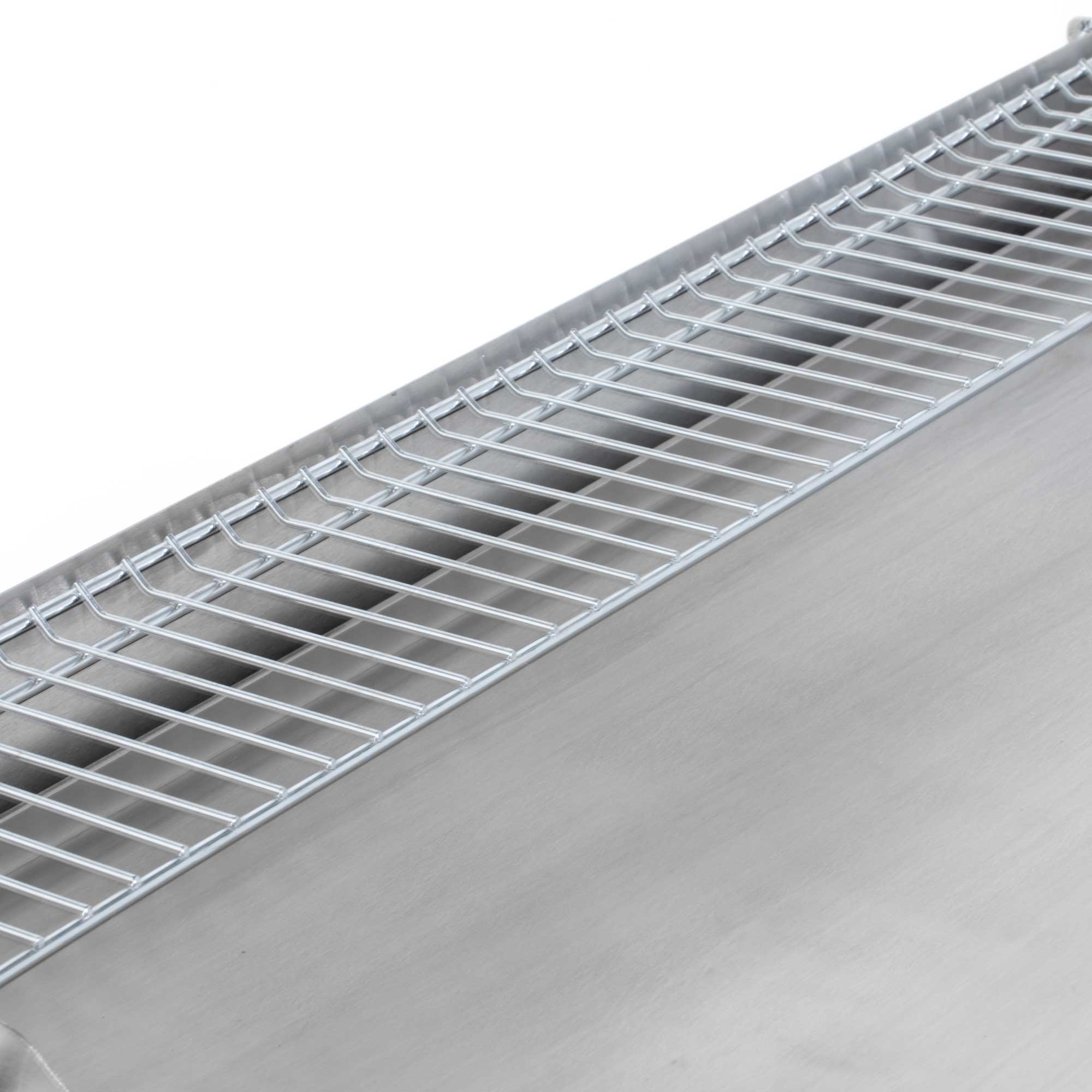 Dellonda DG277 Plancha Grills Action shot - warming - rack