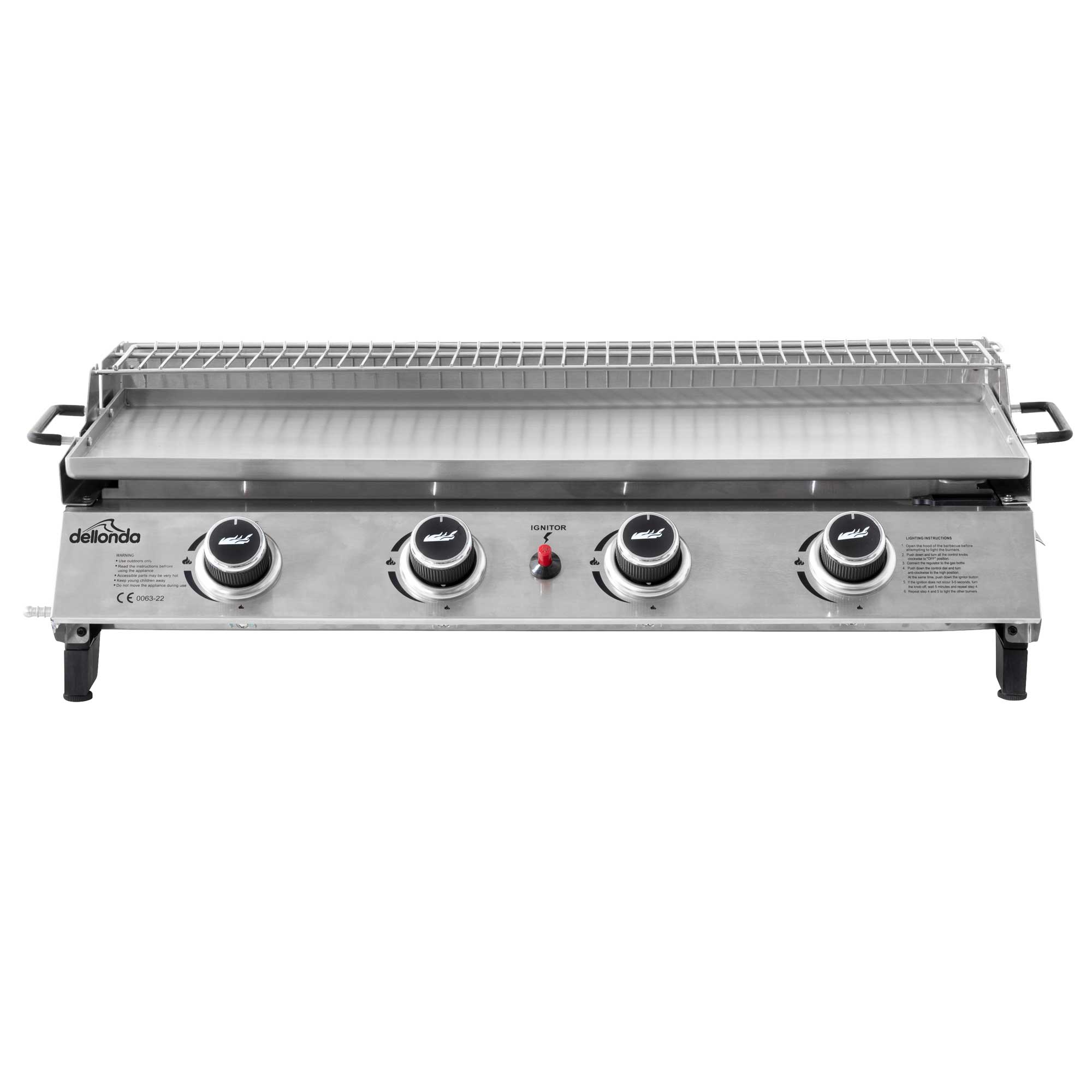 Dellonda DG277 Plancha Grills Straight on