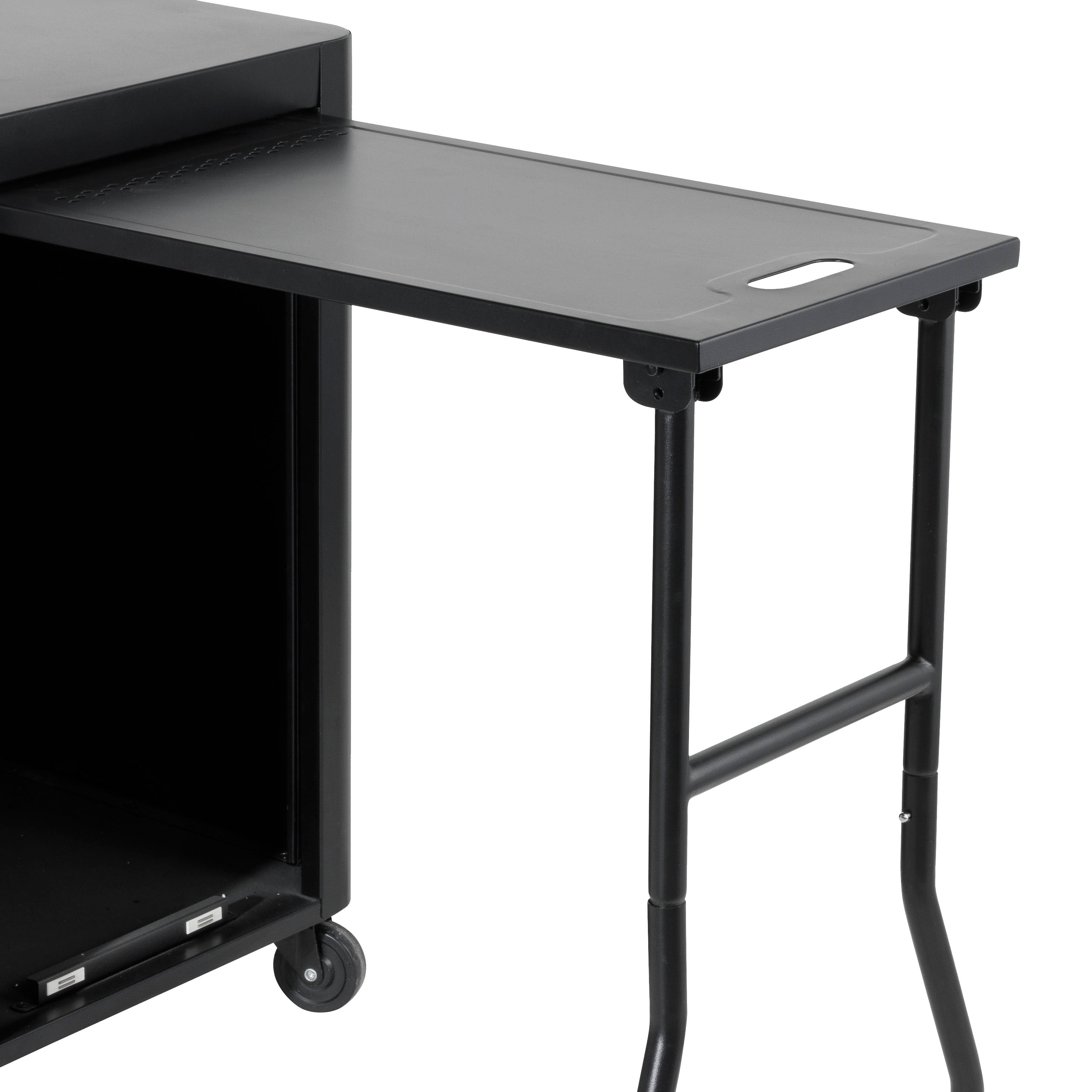 Dellonda DG282 Barbecue Trolley Action shot - extended - table