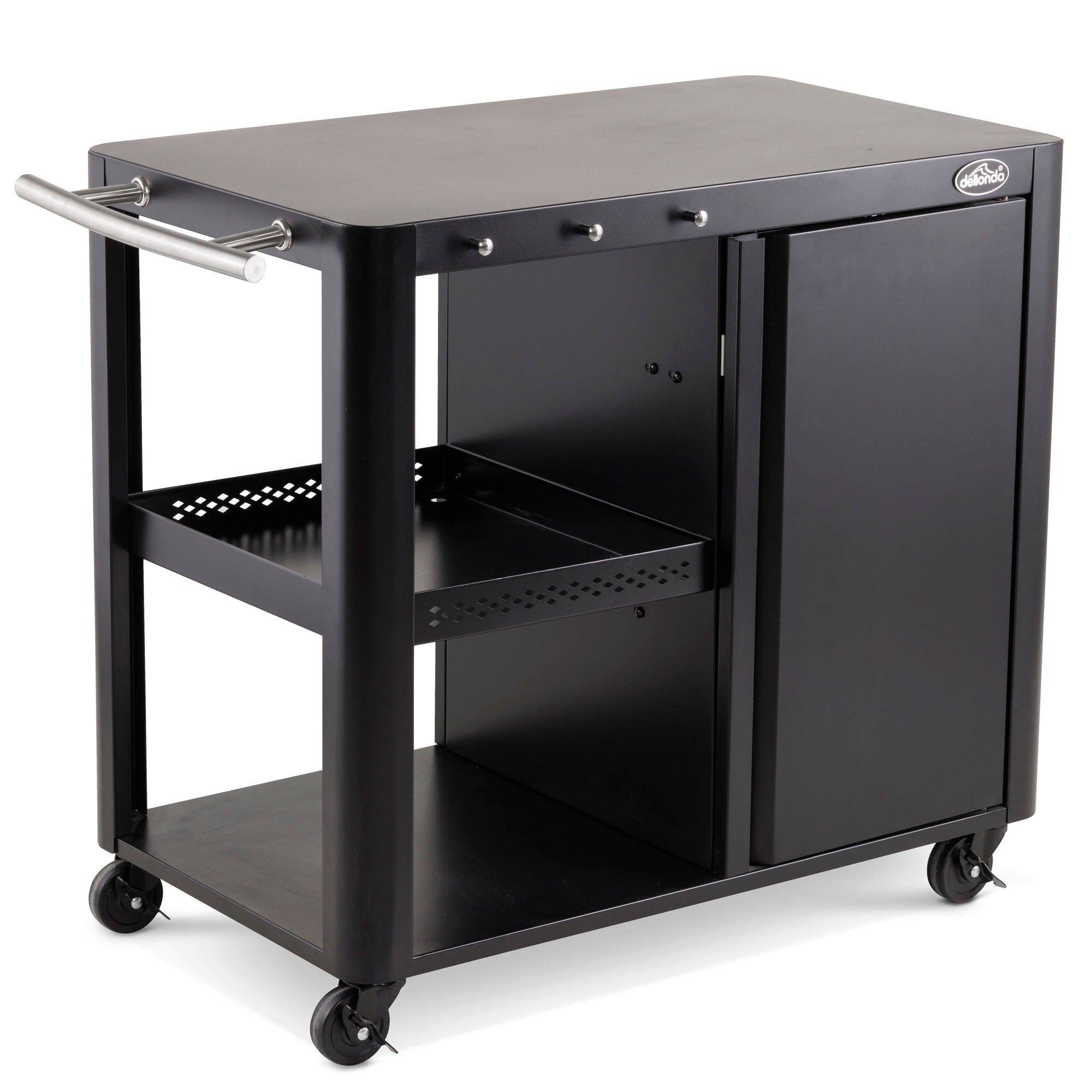 Dellonda DG282 Barbecue Trolley High - angle