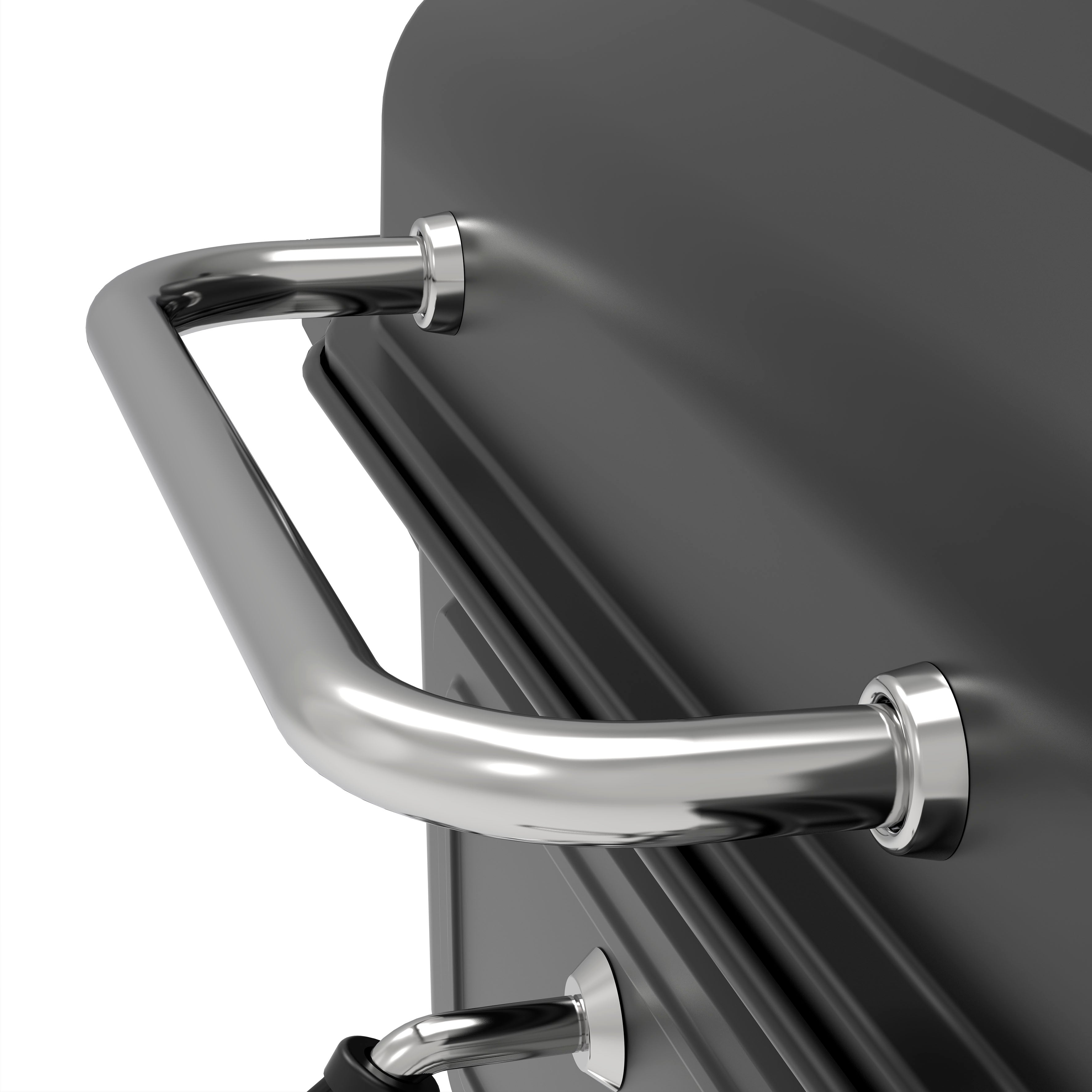 Charcoal Grill BBQ Smoker and Trolley with 2 Side Shelves, Black - DG283