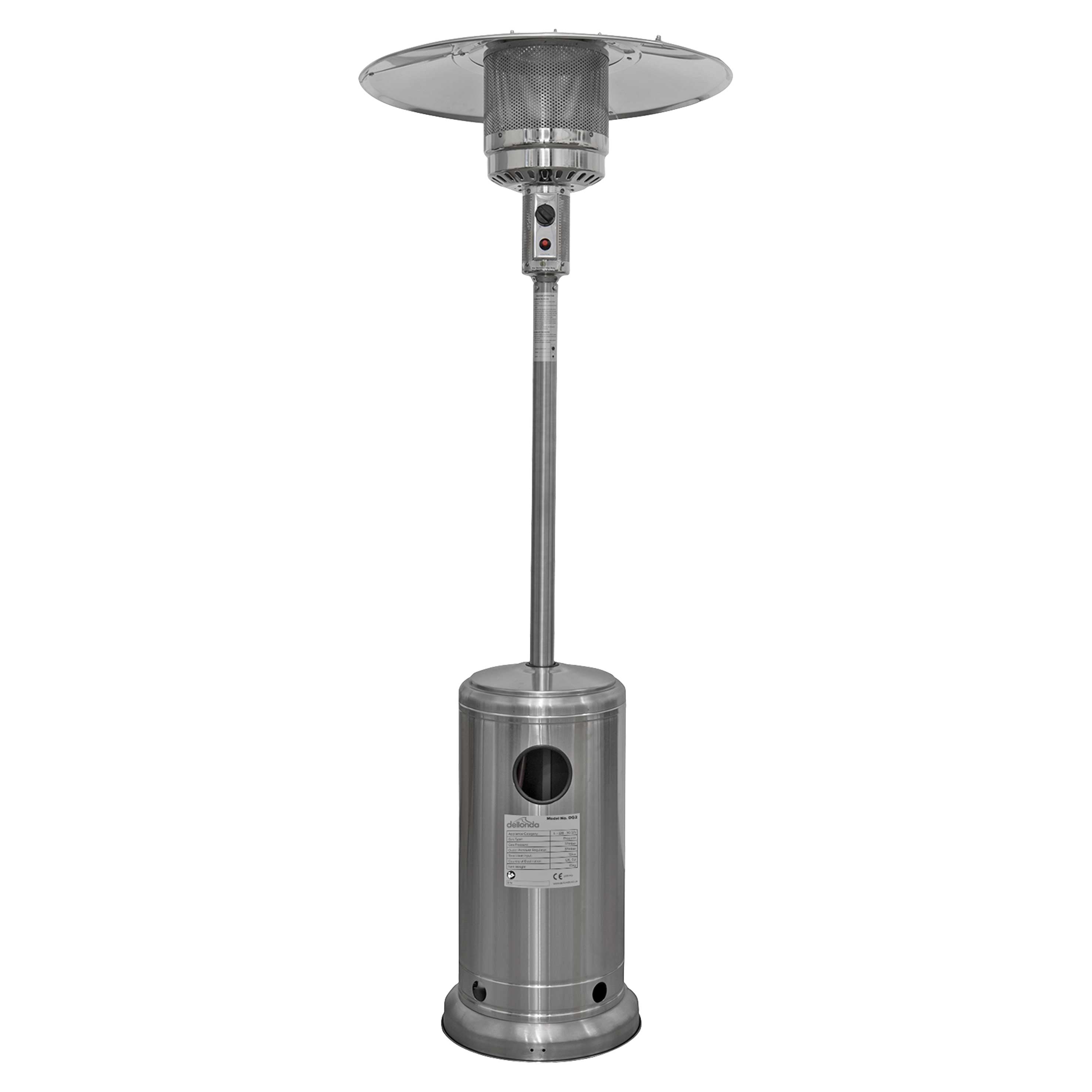 Dellonda DG2 Patio Heaters Straight on
