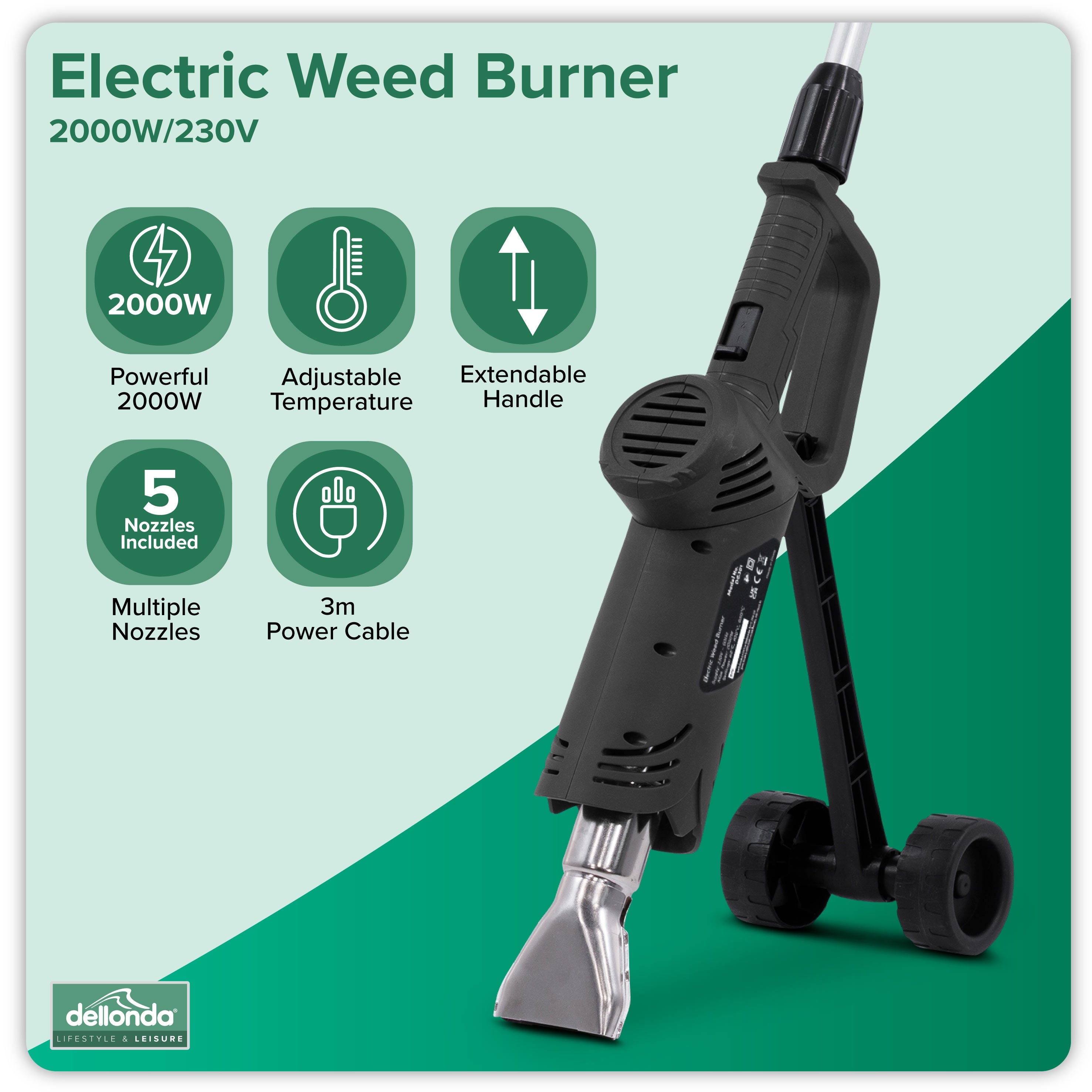 Electric Burner for Plants & Weeds 2000W/230V - DG301