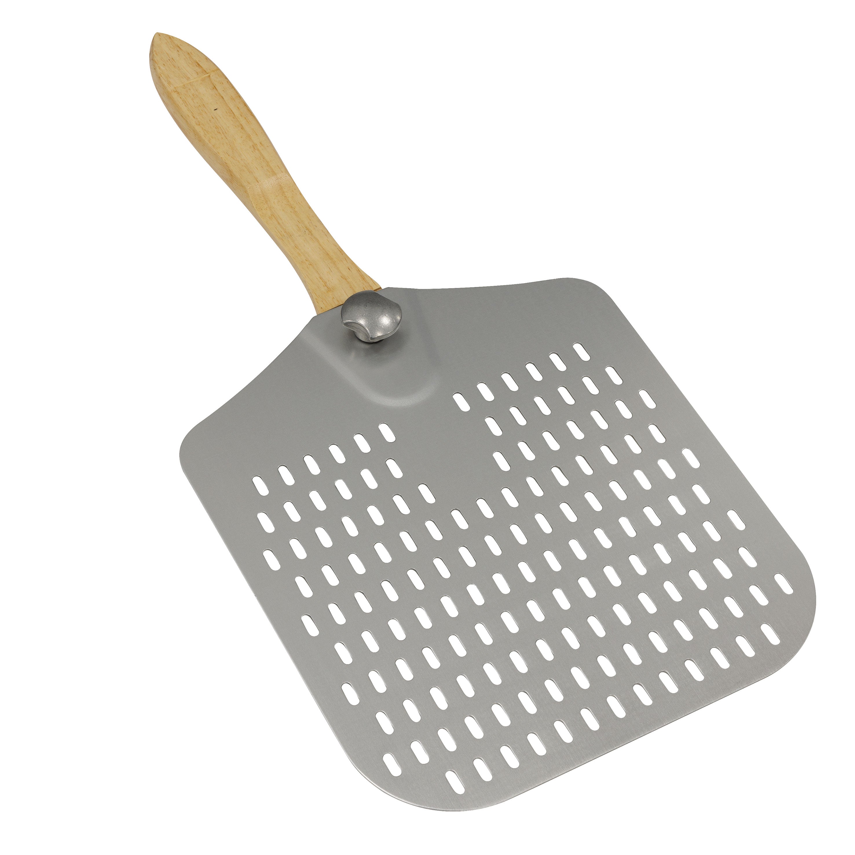 Aluminium Pizza Peel, 12 x 14" with 13" Wooden Handle - DG39