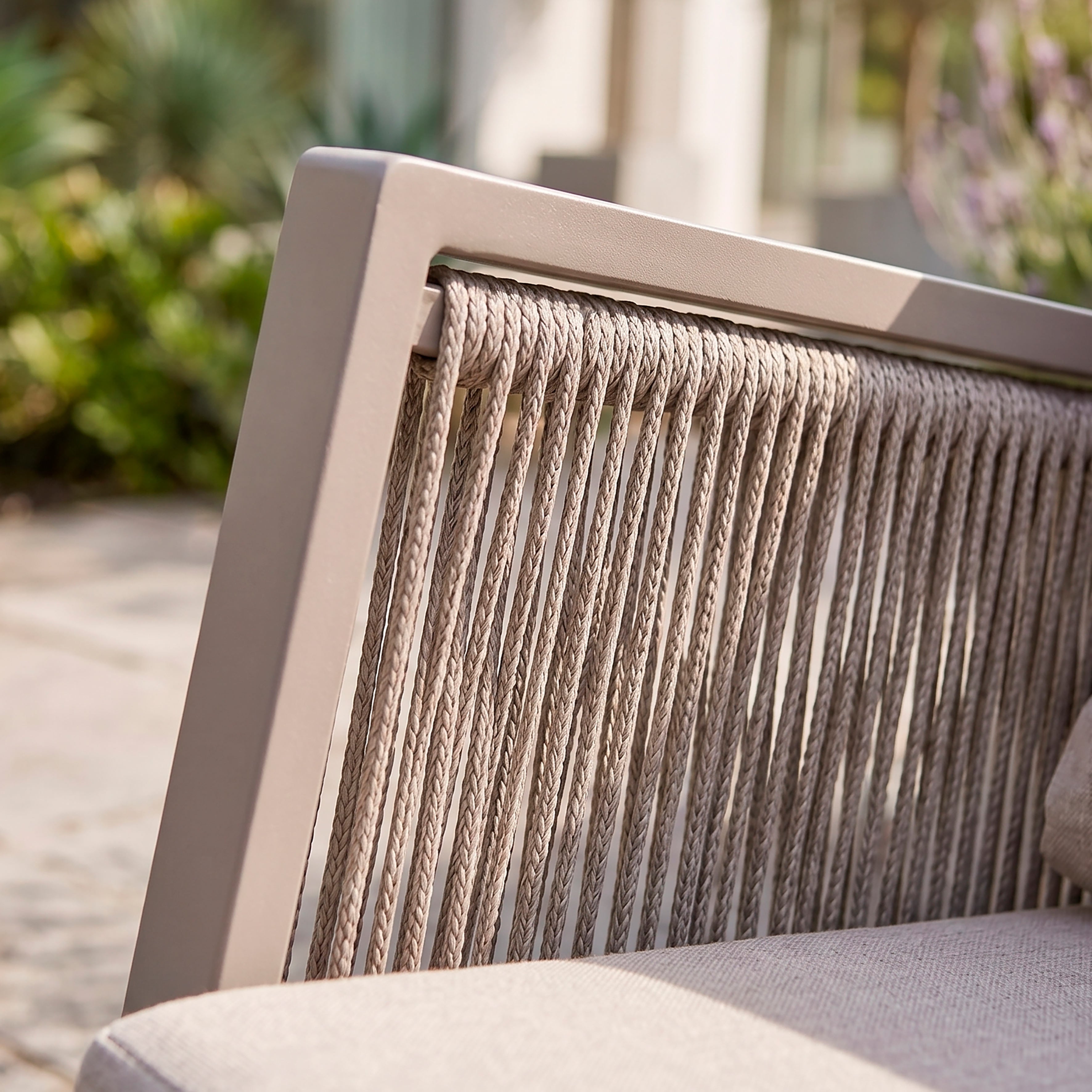 Fusion 4 Piece Outdoor Aluminium Sofa Set, Light Grey - DG56