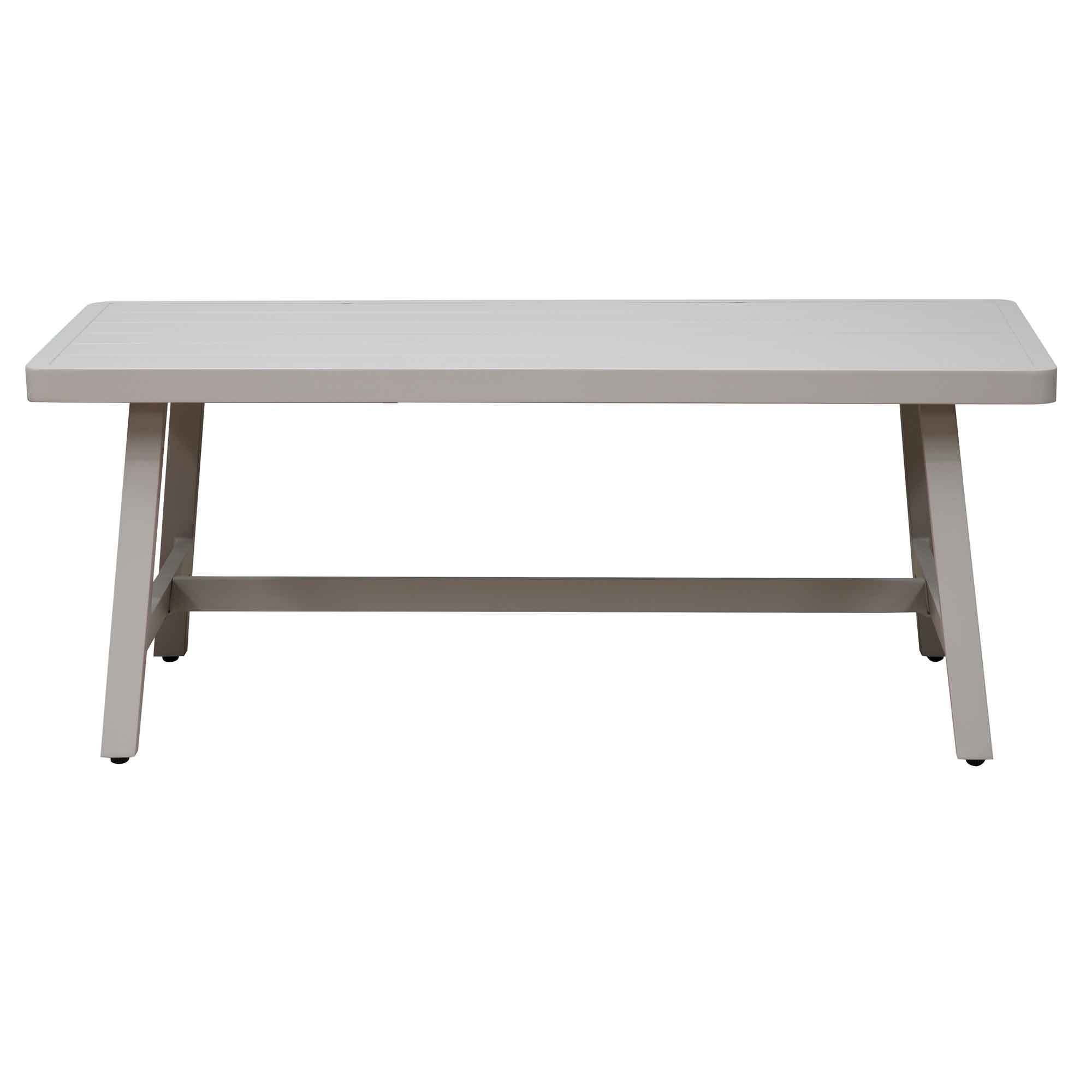 Fusion 4 Piece Outdoor Aluminium Corner Sofa Set, Light Grey - DG57