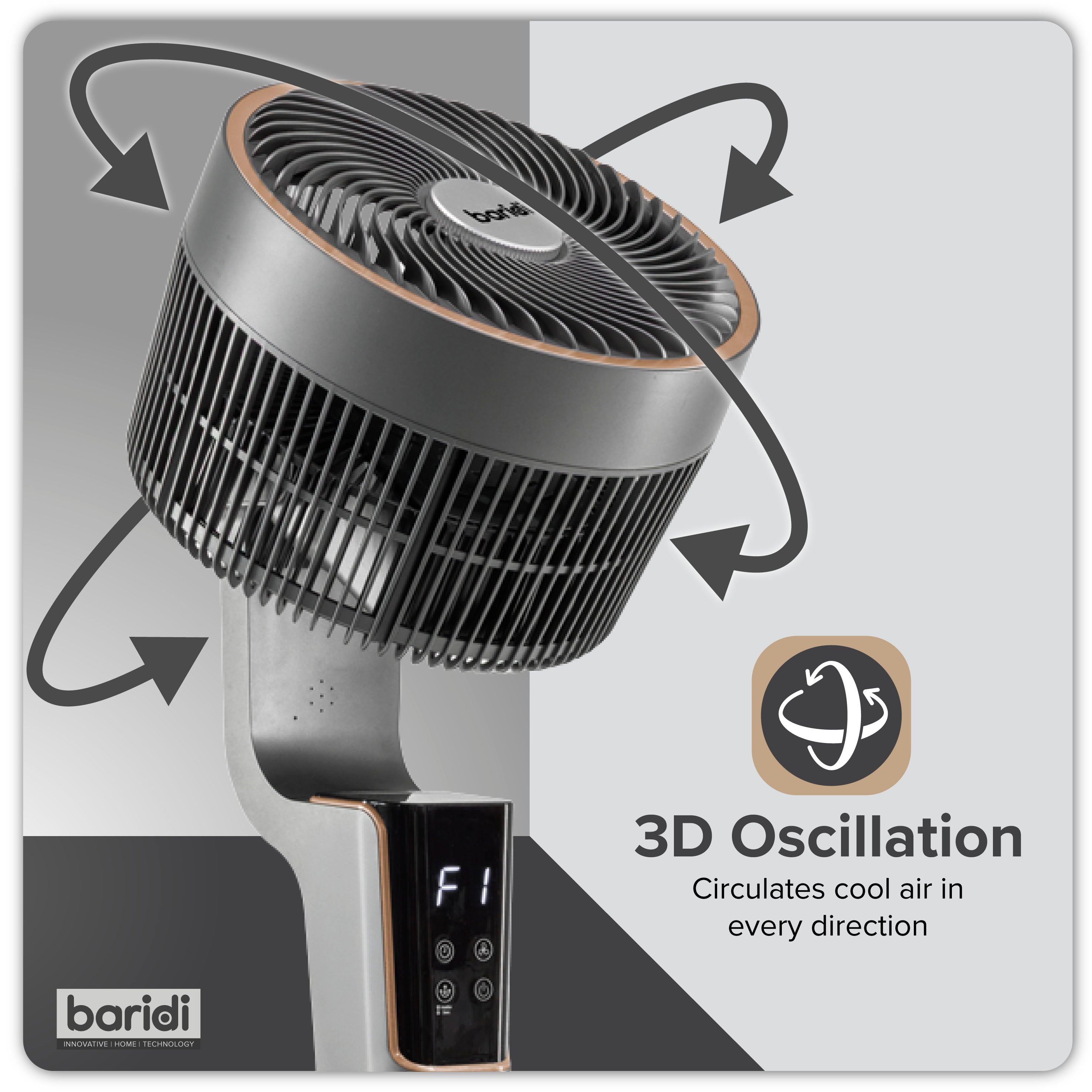 Baridi DH141 Fan Action shot - icon - summary