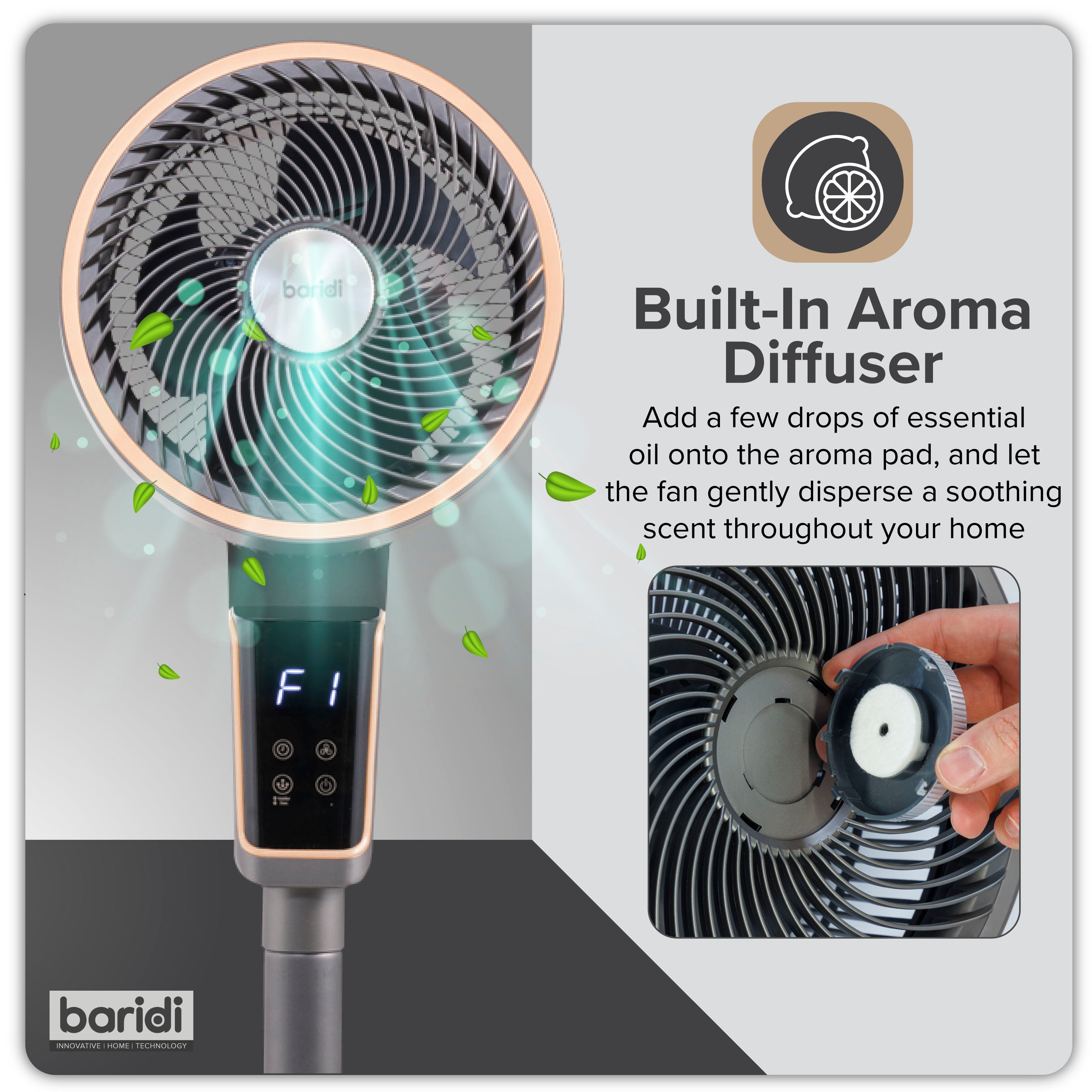 Baridi DH141 Fan Action shot - icon - summary - 2nd perspective