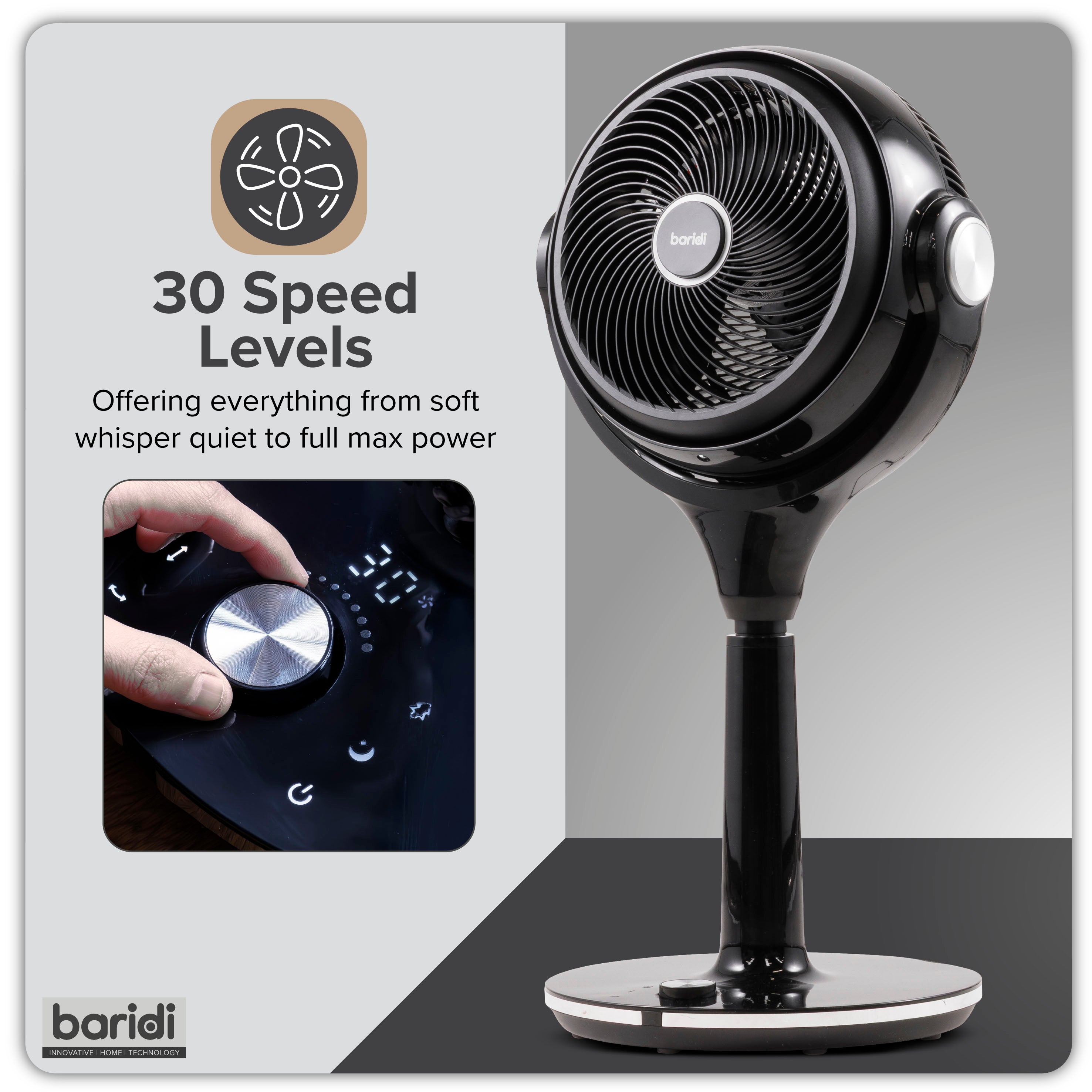 Baridi DH143 Fan Action shot - icon - summary - 2nd perspective