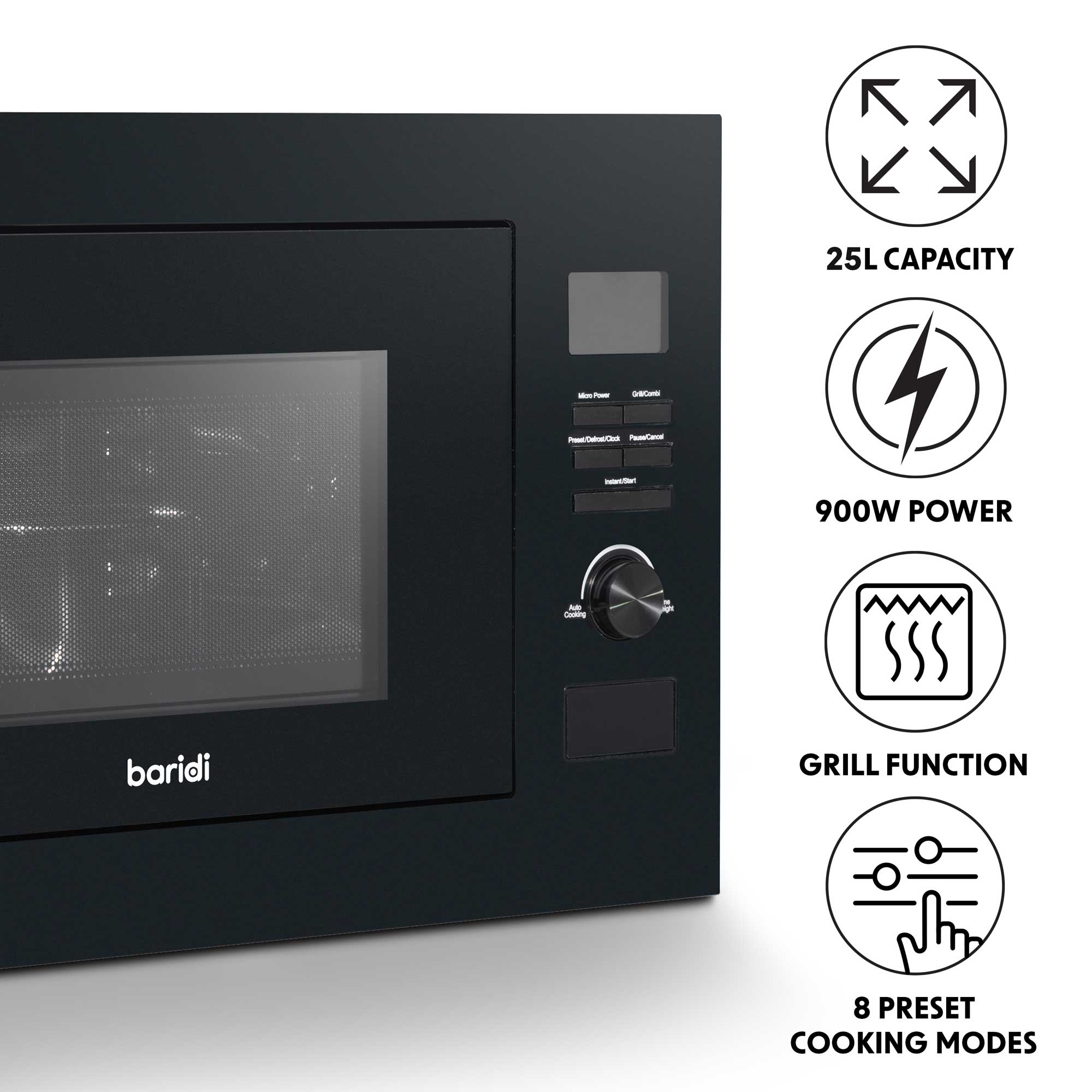 Baridi DH198 Microwave Action shot - information