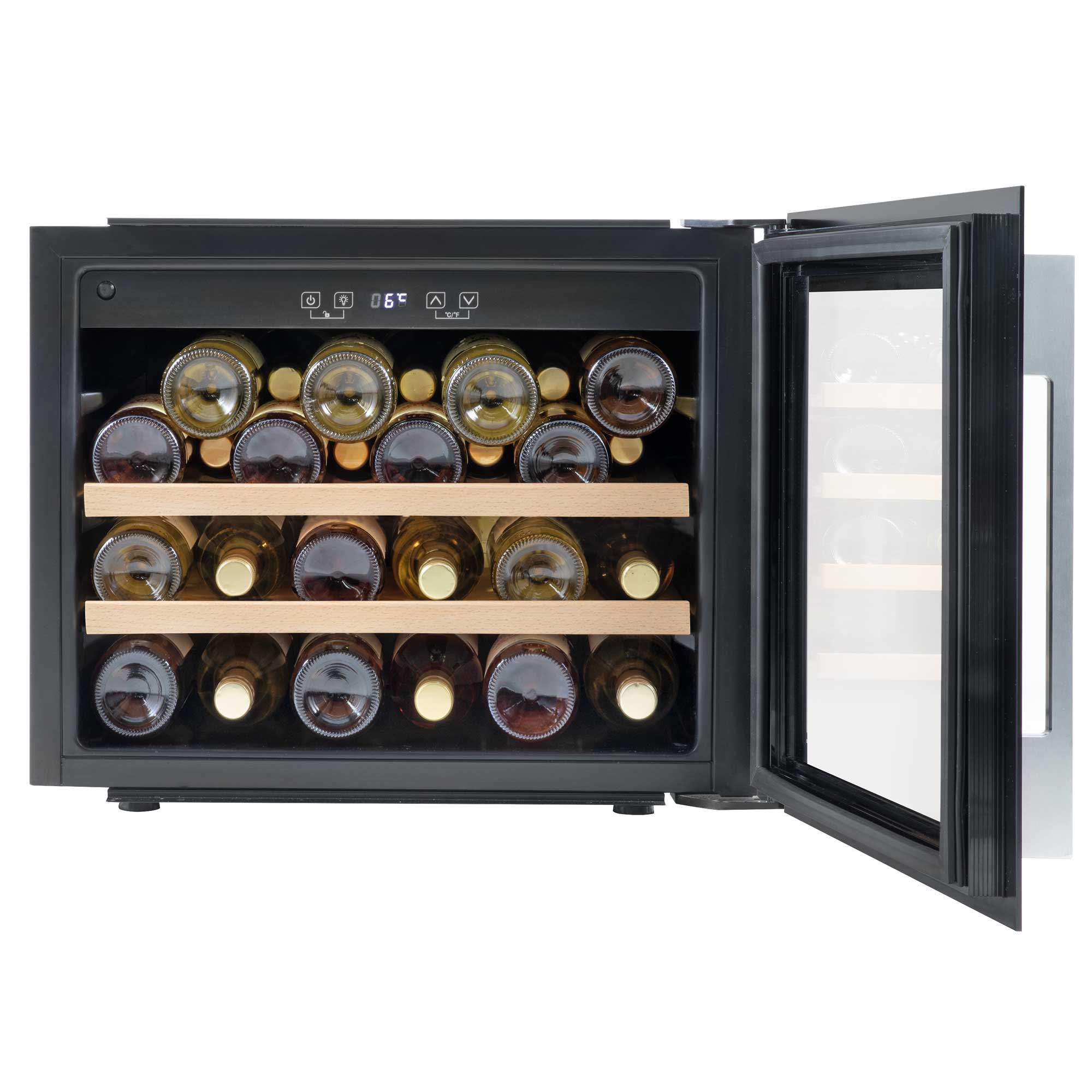 Baridi DH205 Wine Fridges Straight on - open
