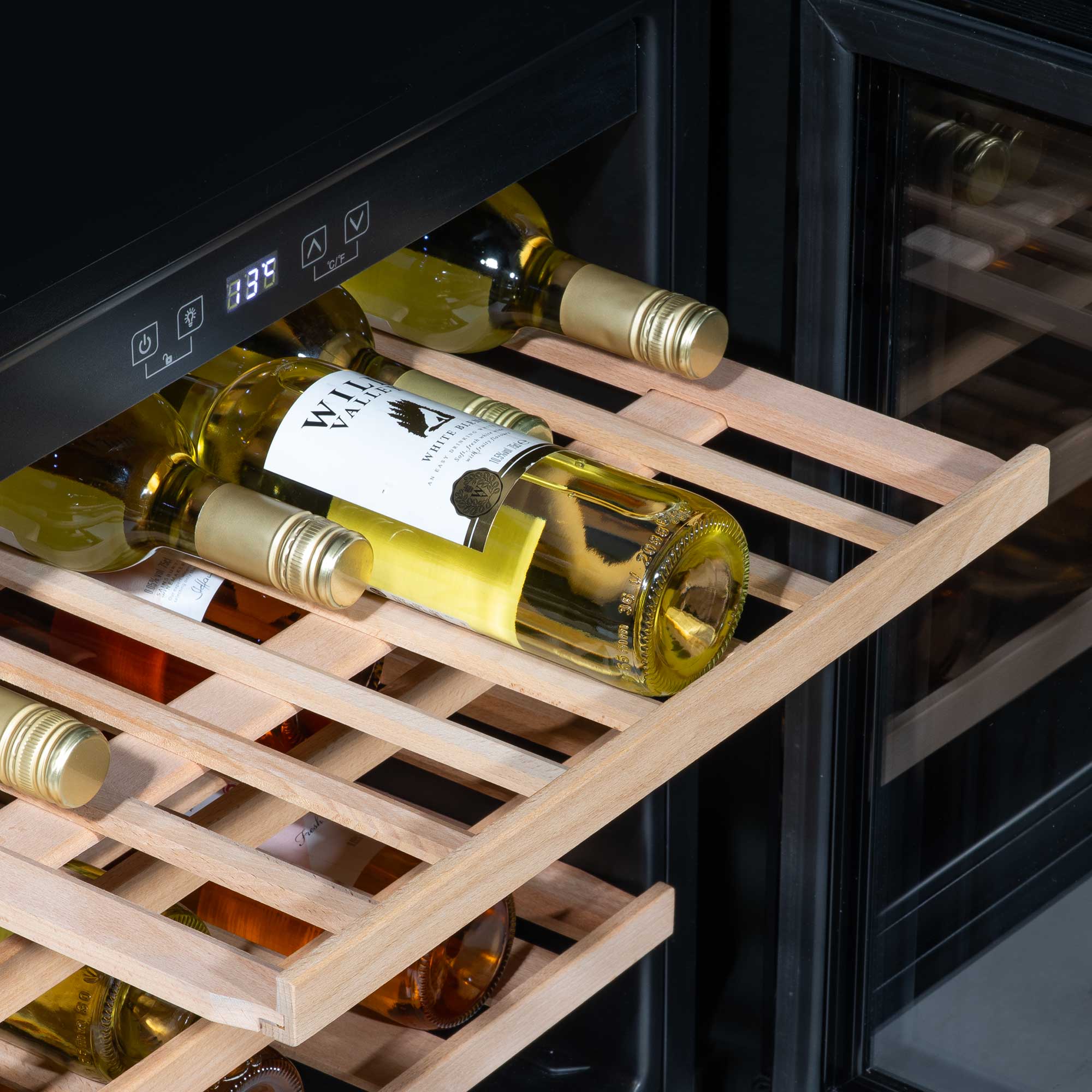 Baridi DH206 Wine Fridges Action shot - shelf