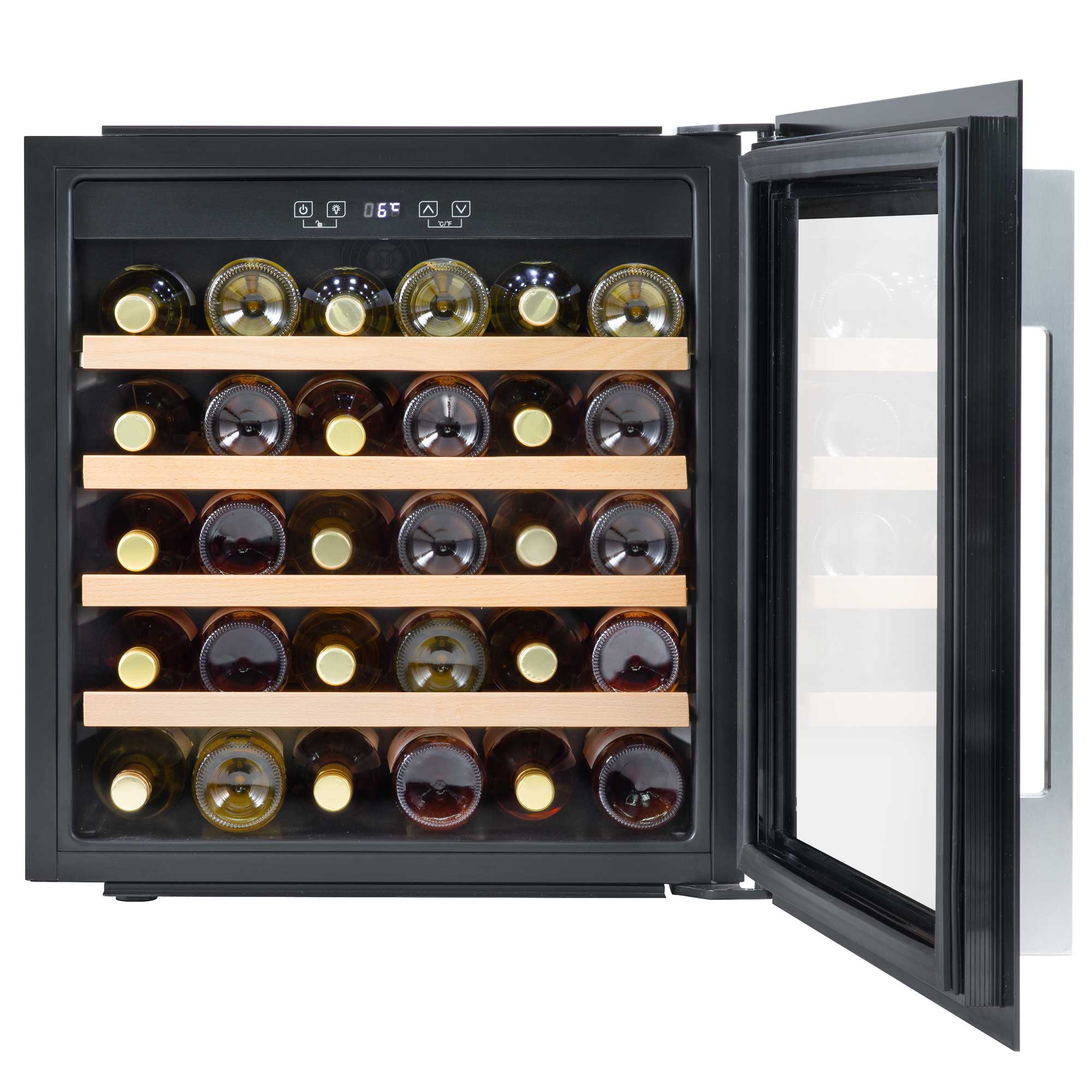 Baridi DH206 Wine Fridges Straight on - open