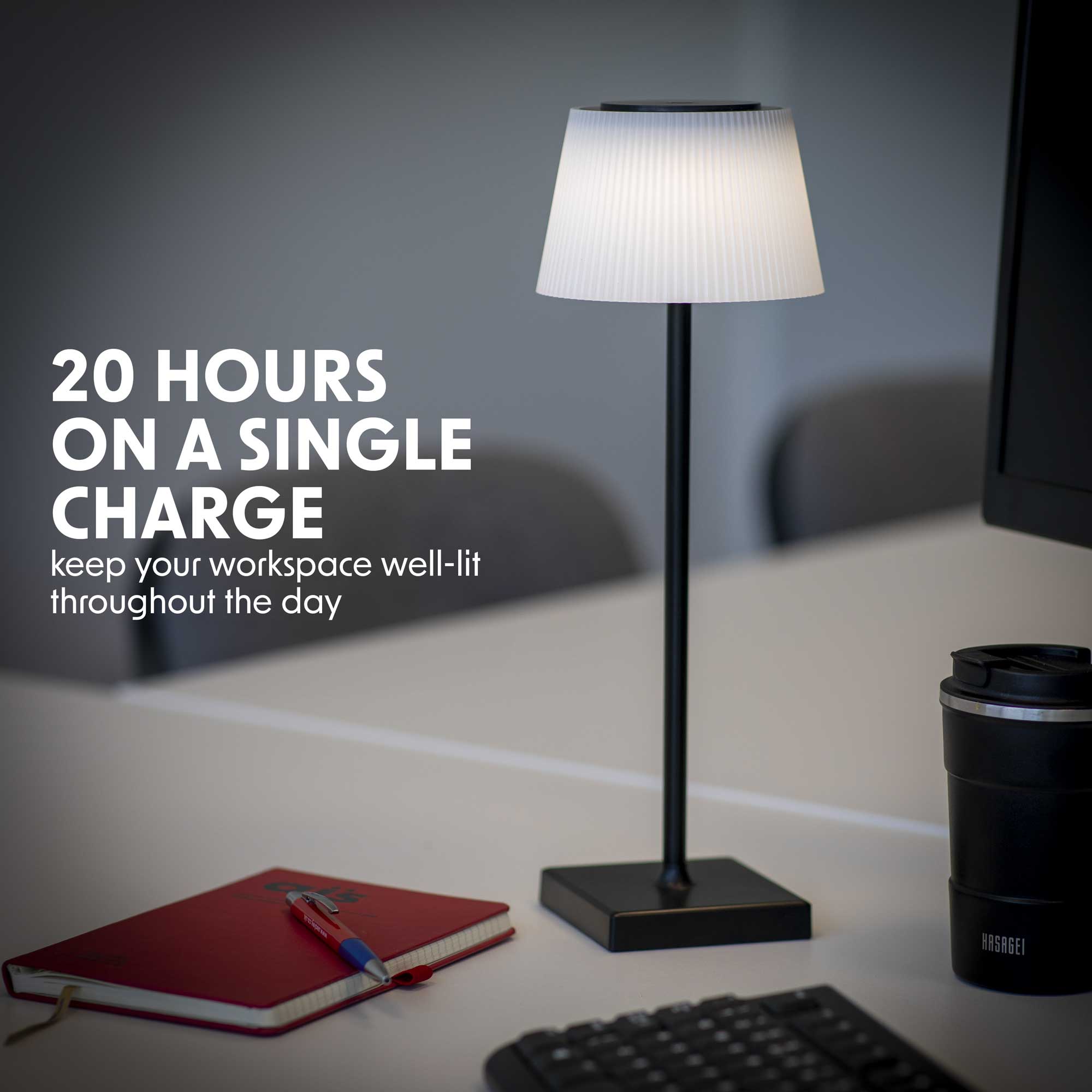 Dellonda DH212 Table Lamps Action shot - 20 - hours - usage
