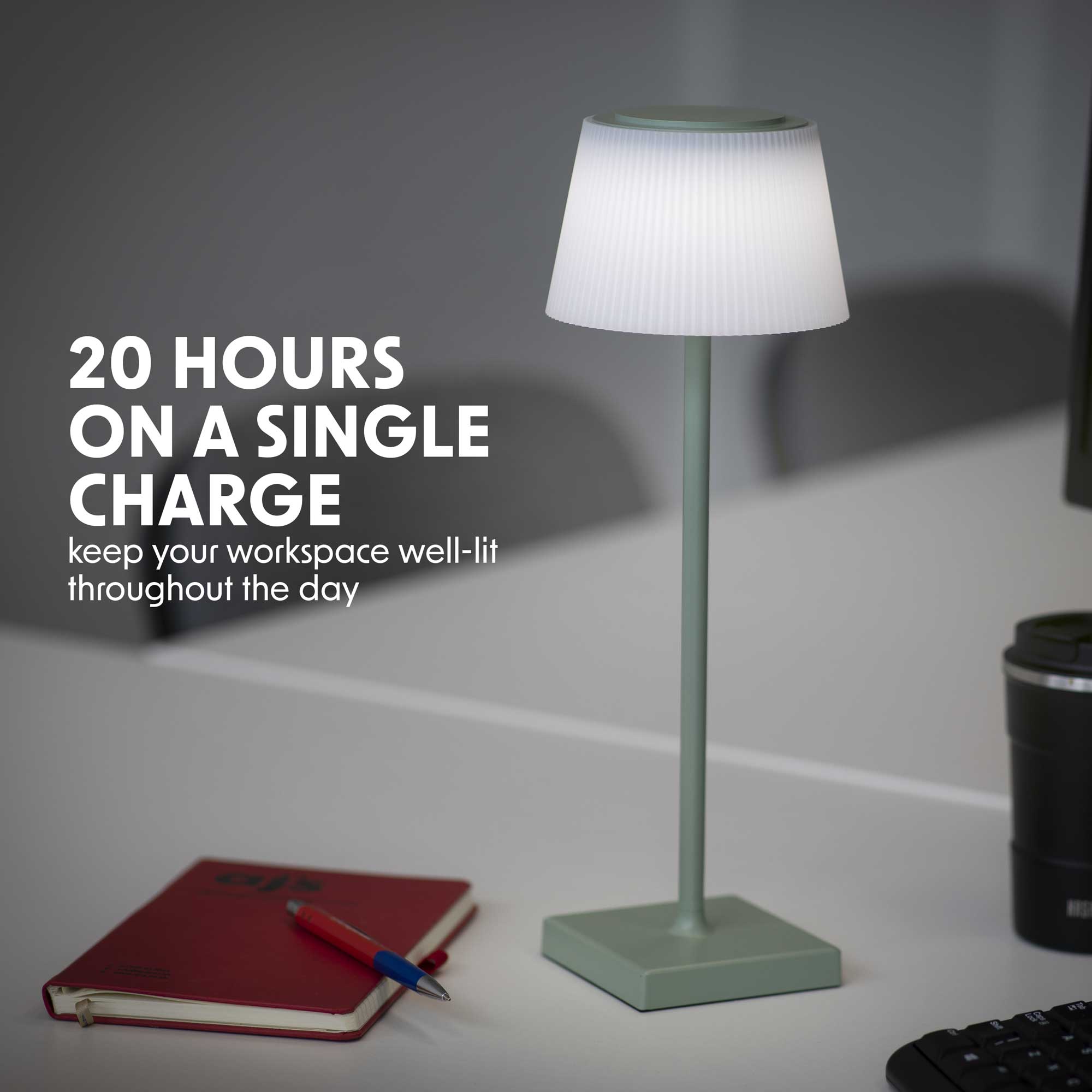 Dellonda DH214 Table Lamps Action shot - 20 - hours - usage