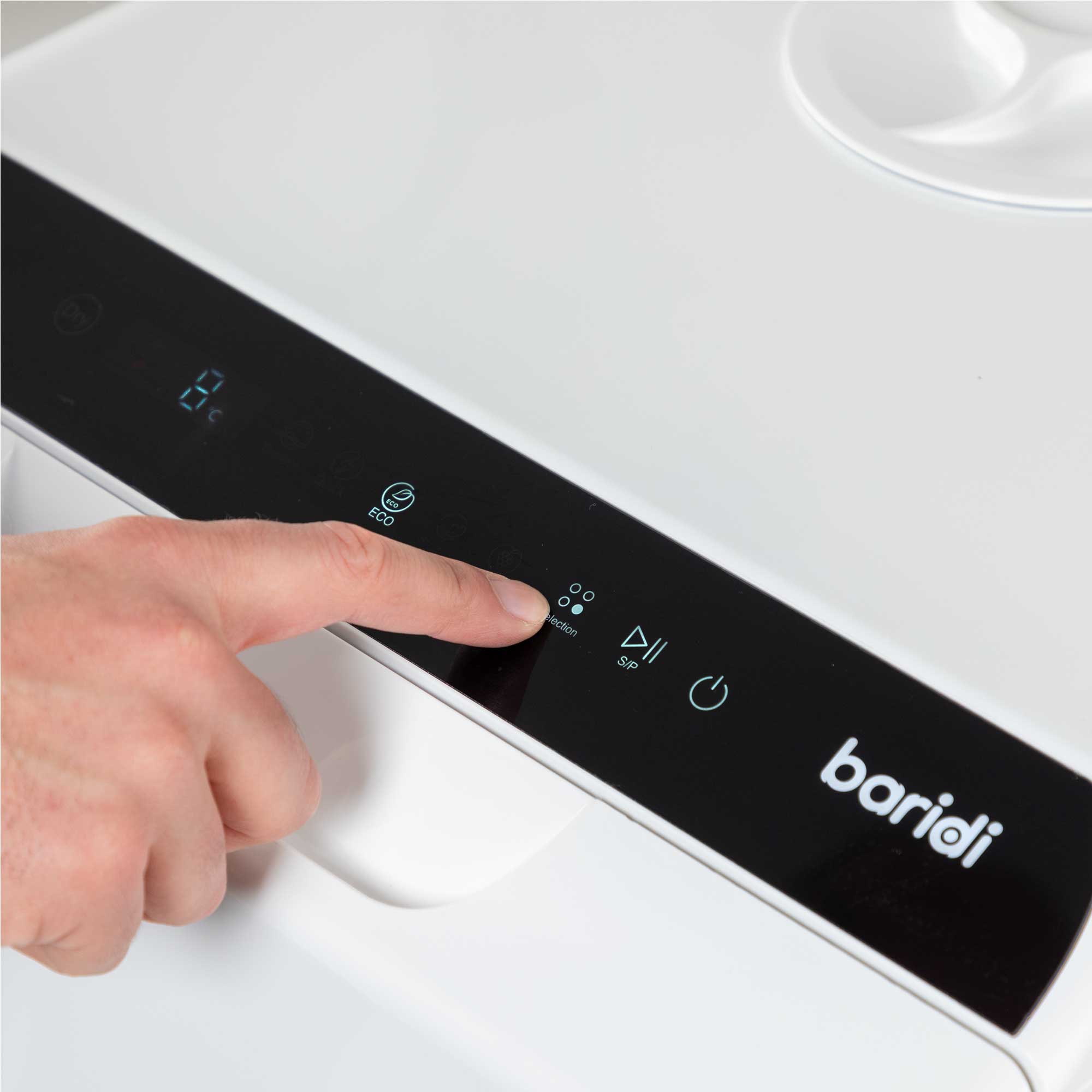 Baridi DH224 Tabletop Dishwasher Action shot - touch - screen