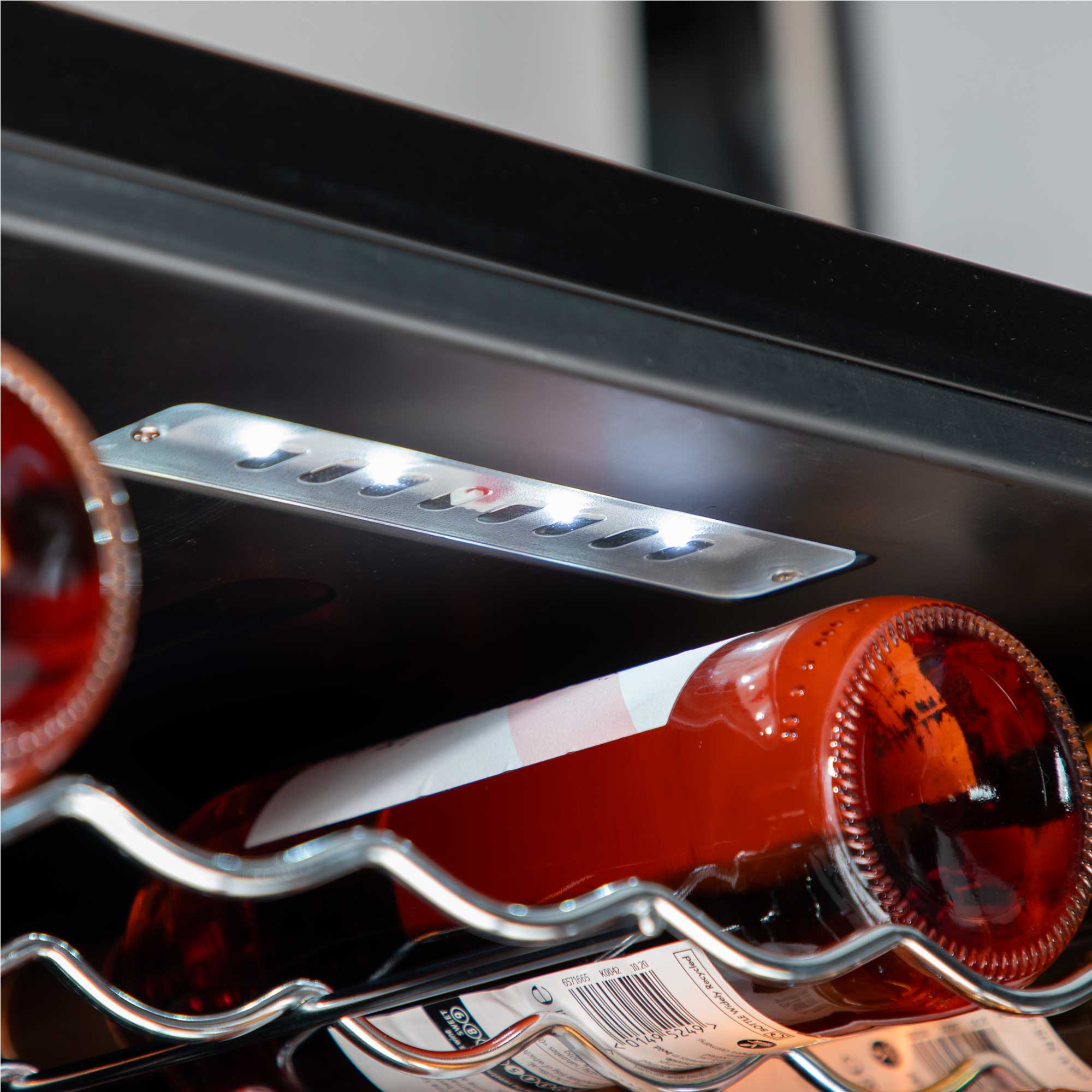 Baridi DH236 Wine Fridges Action shot - led - light