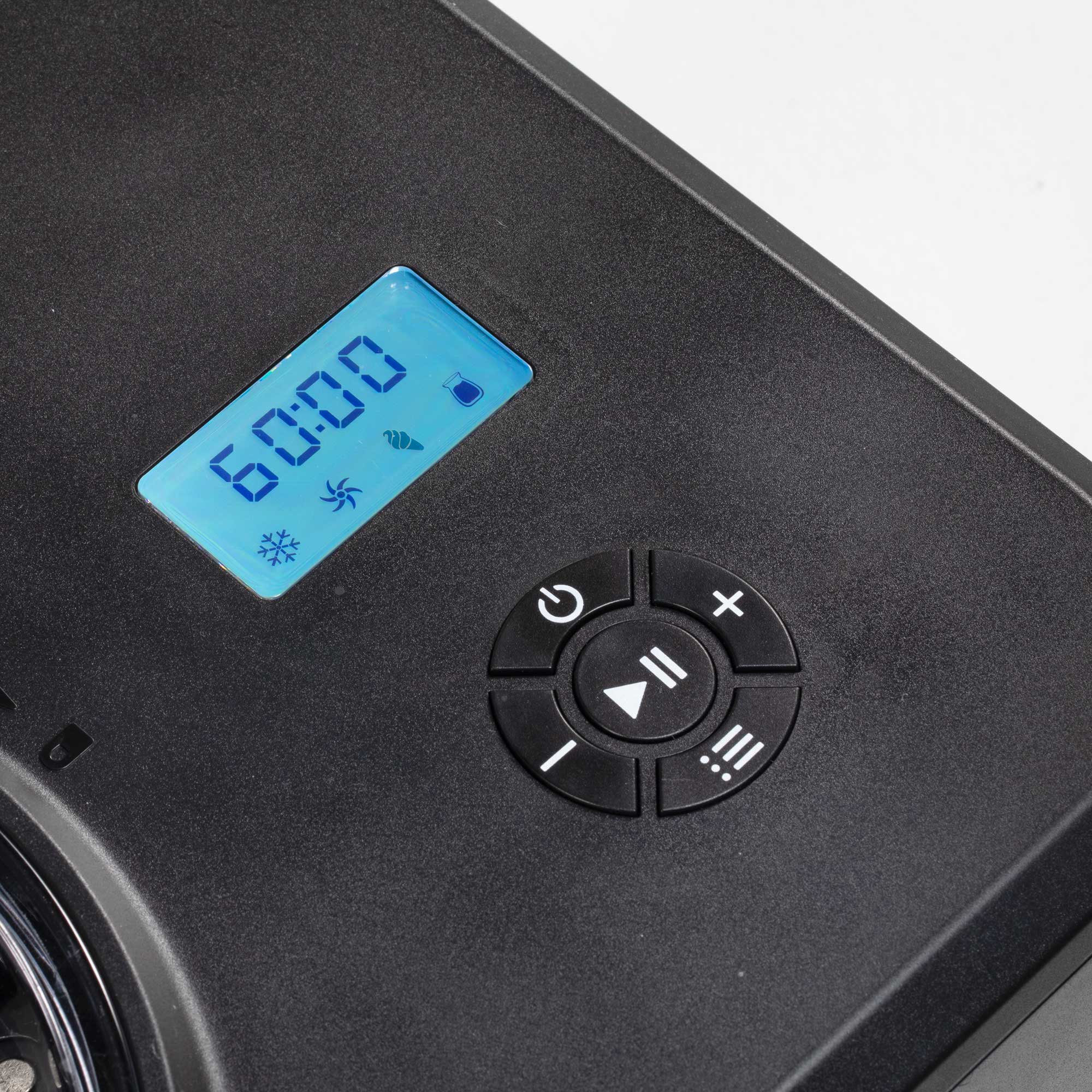 Baridi DH238 Ice Cream Maker Action shot - close - controls - 2nd perspective