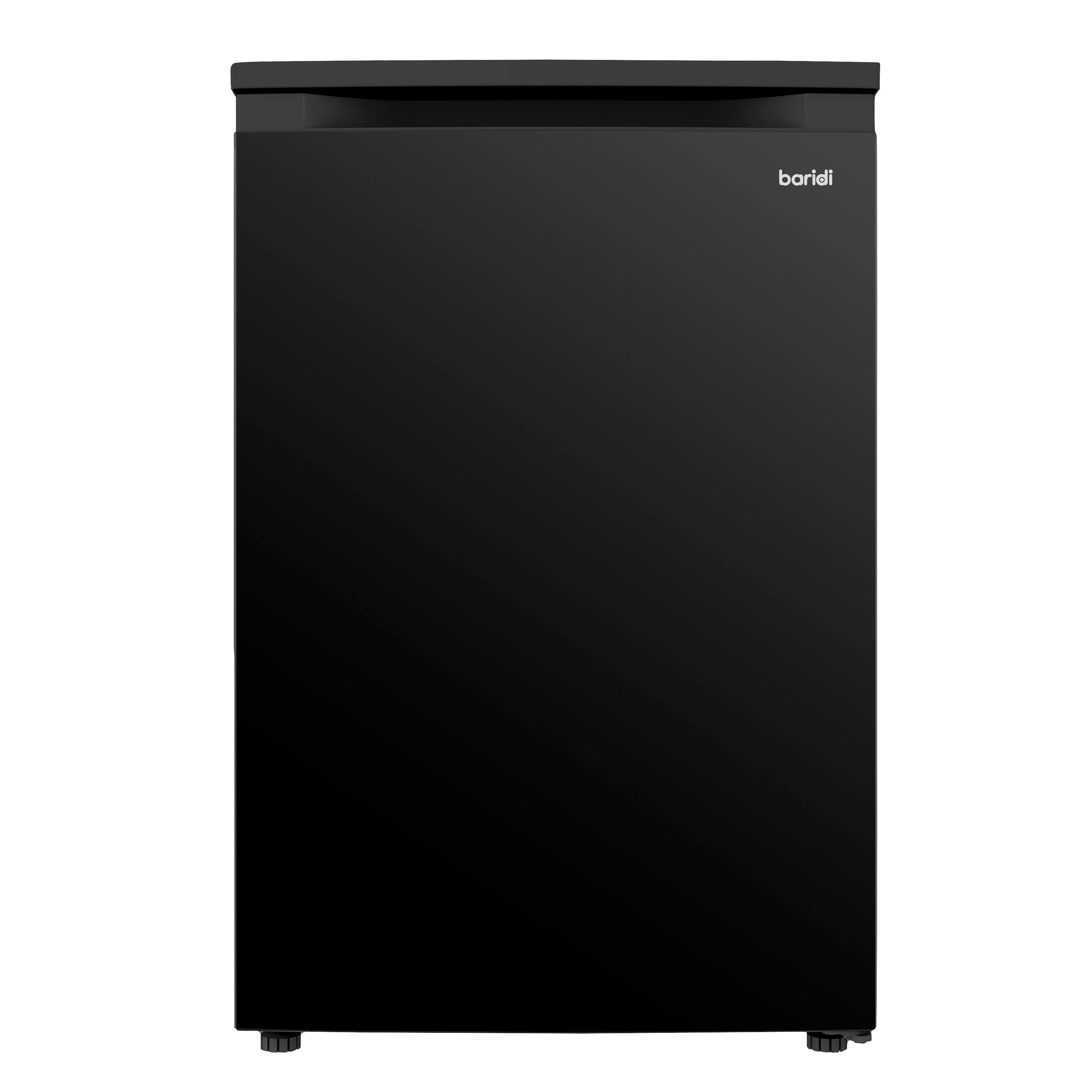 Baridi 55cm Freestanding Undercounter Fridge with Ice Box, Reversible Door, 107L Capacity, Black - DH249