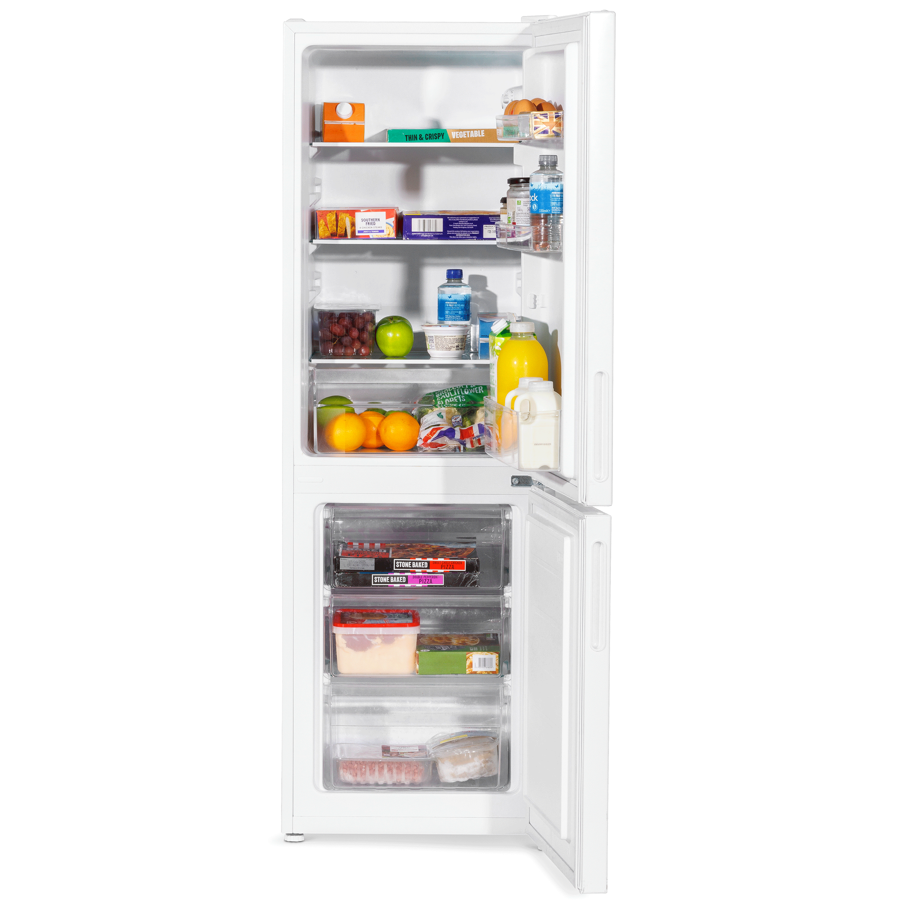 Baridi DH252 Fridge Freezer Straight on - open - full