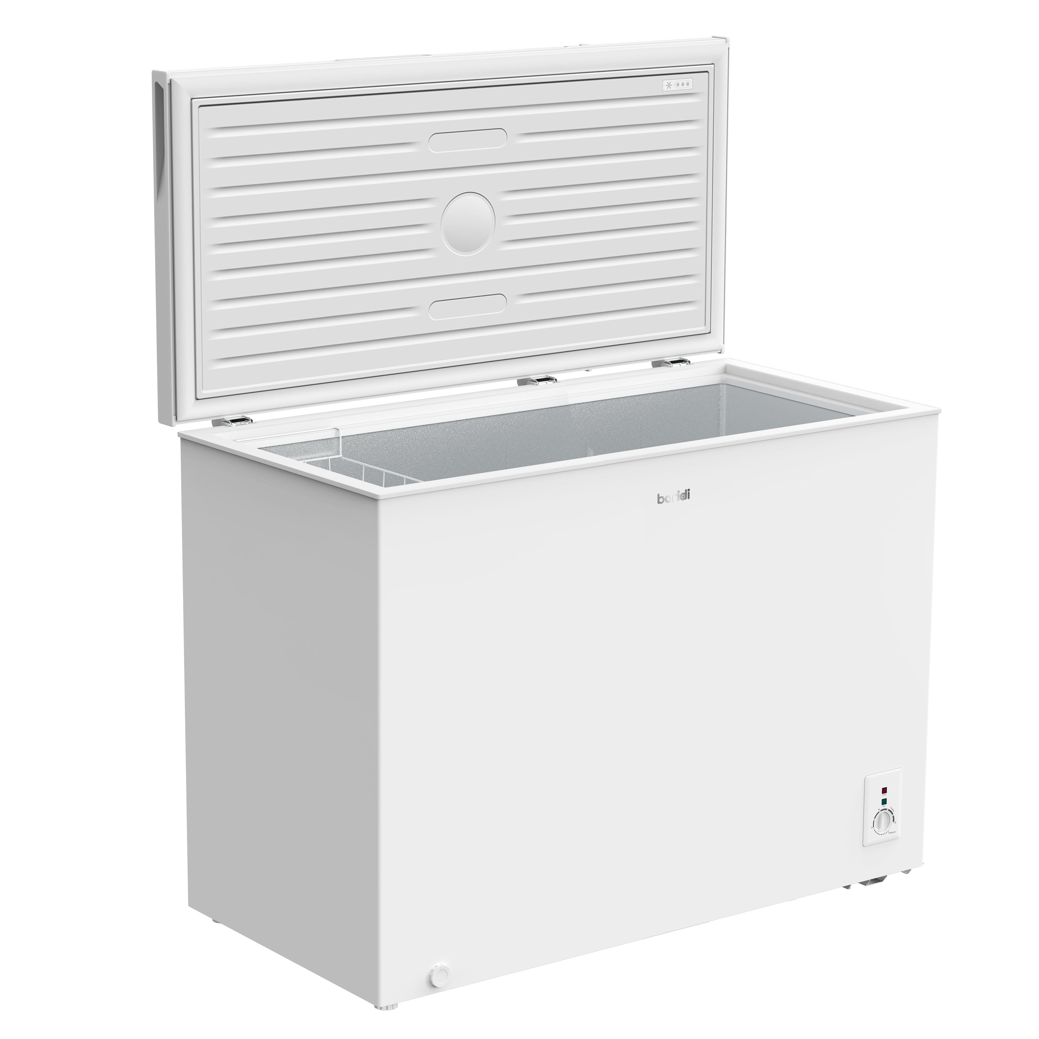 Baridi 254L Freestanding Chest Freezer with Adjustable Thermostat - White - DH258