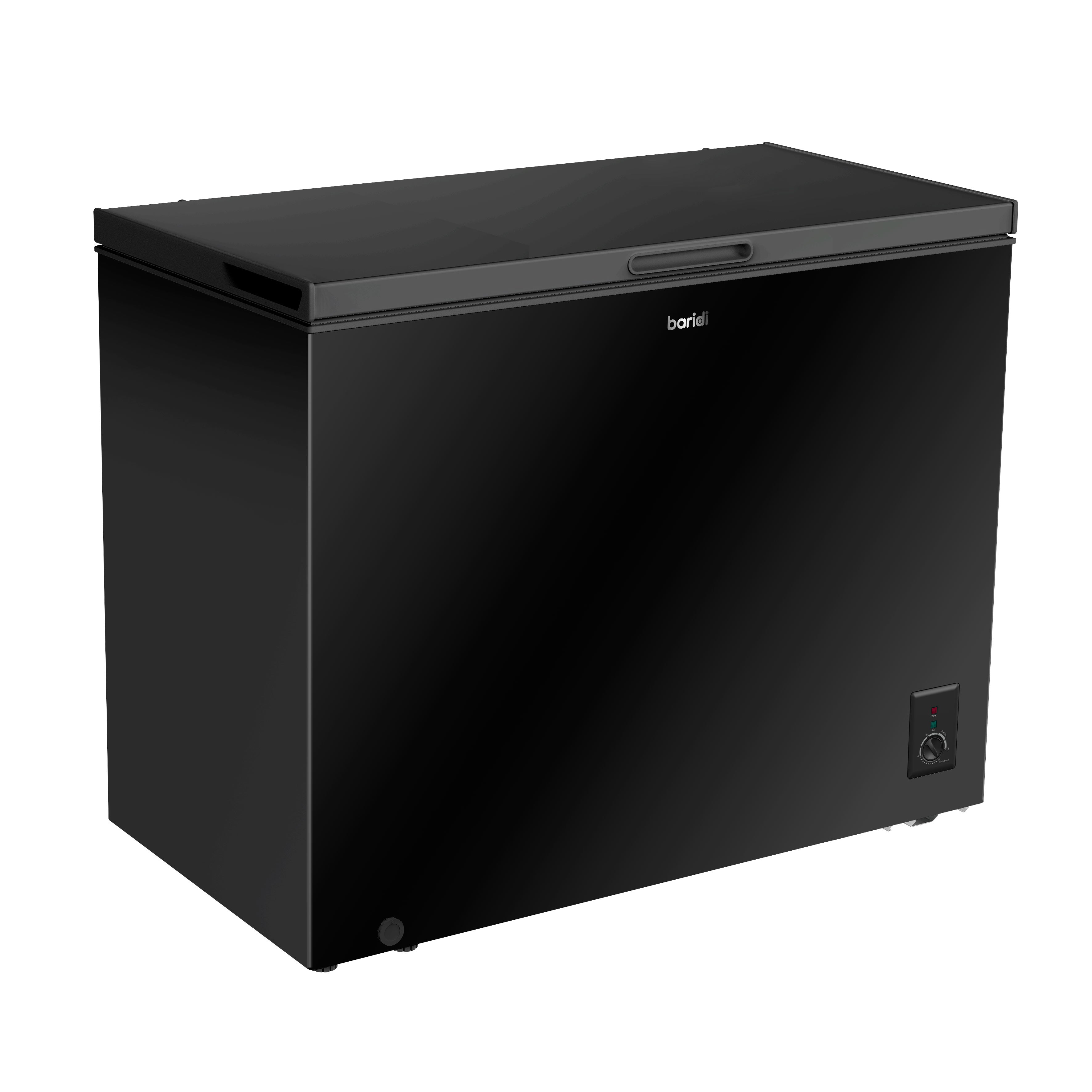 Baridi 254L Freestanding Chest Freezer with Adjustable Thermostat - Black- DH259