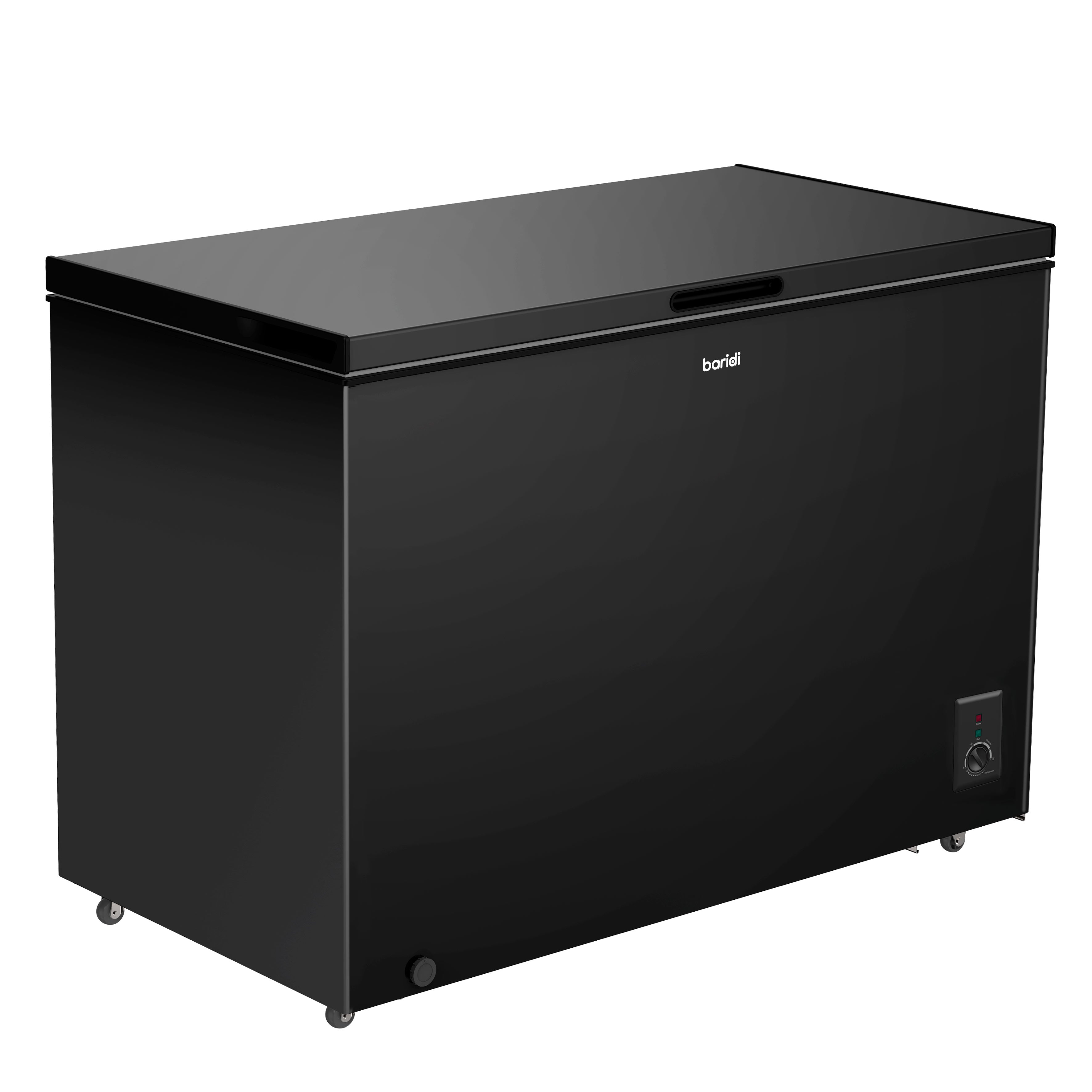 Baridi 299L Freestanding Chest Freezer with Adjustable Thermostat, Black - DH261