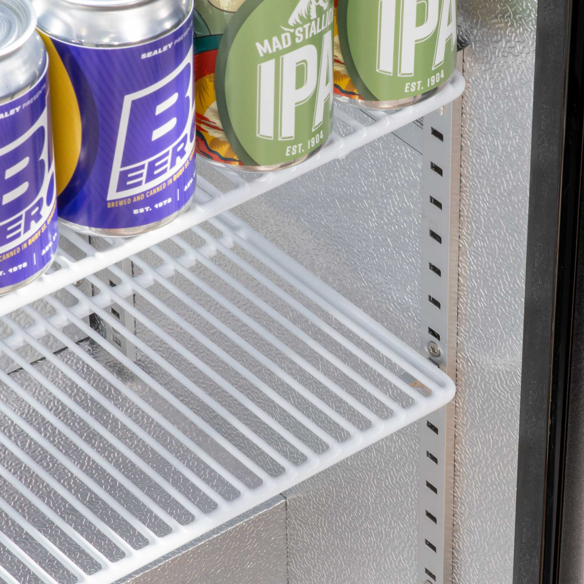 Baridi DH272 Drinks Fridge Action shot - adjustable - shelves