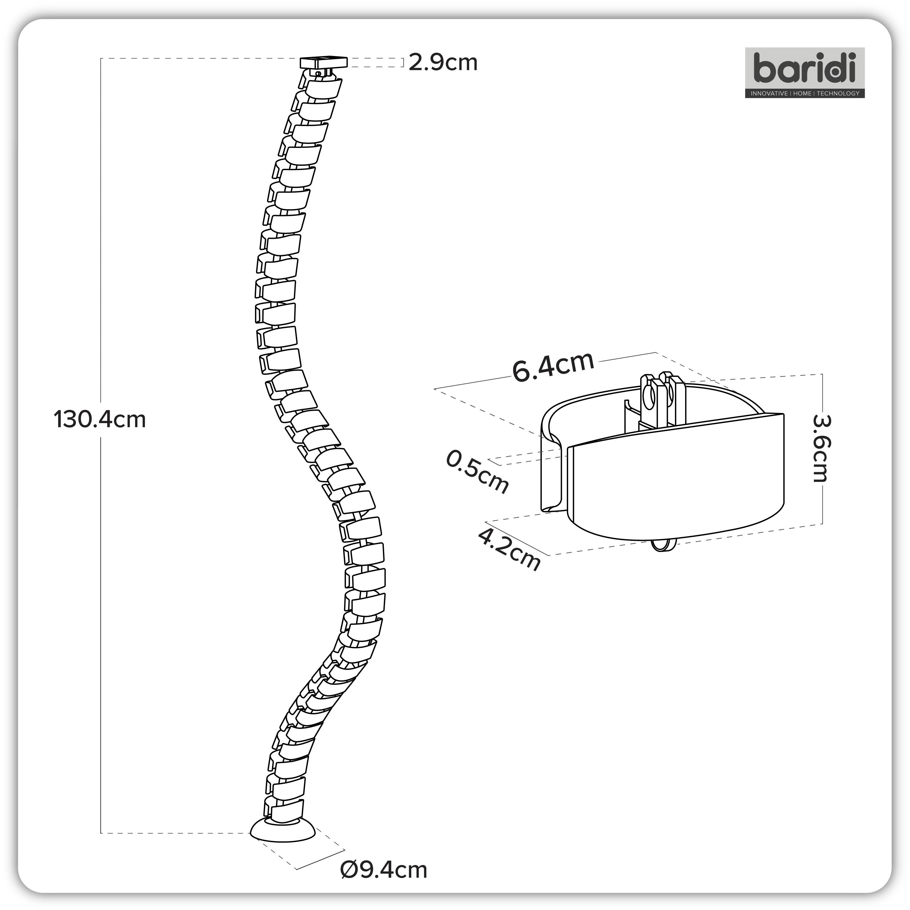 Standing Desk Flexible Cable Management System, Magnetic - DH275