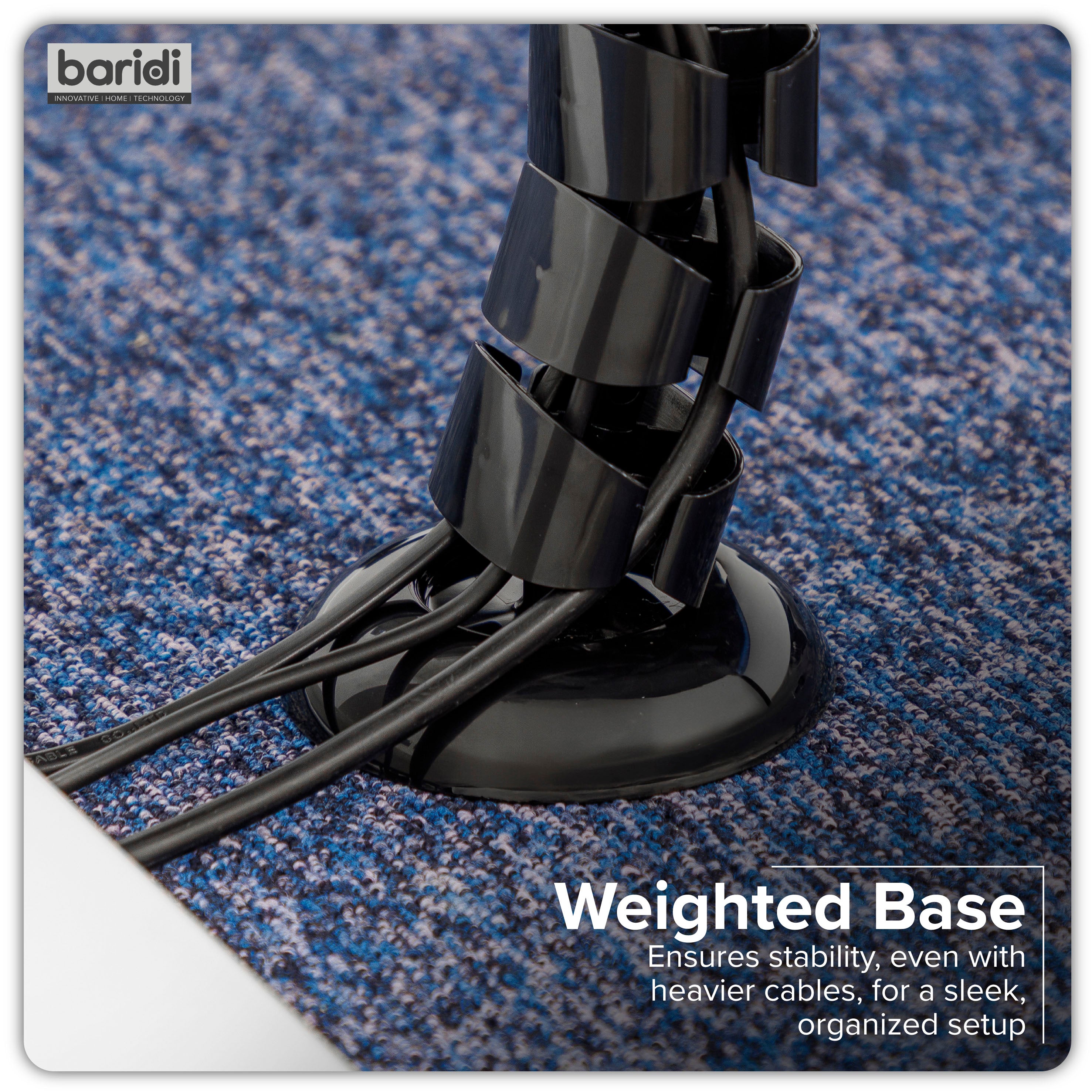 Standing Desk Flexible Cable Management System, Magnetic - DH275