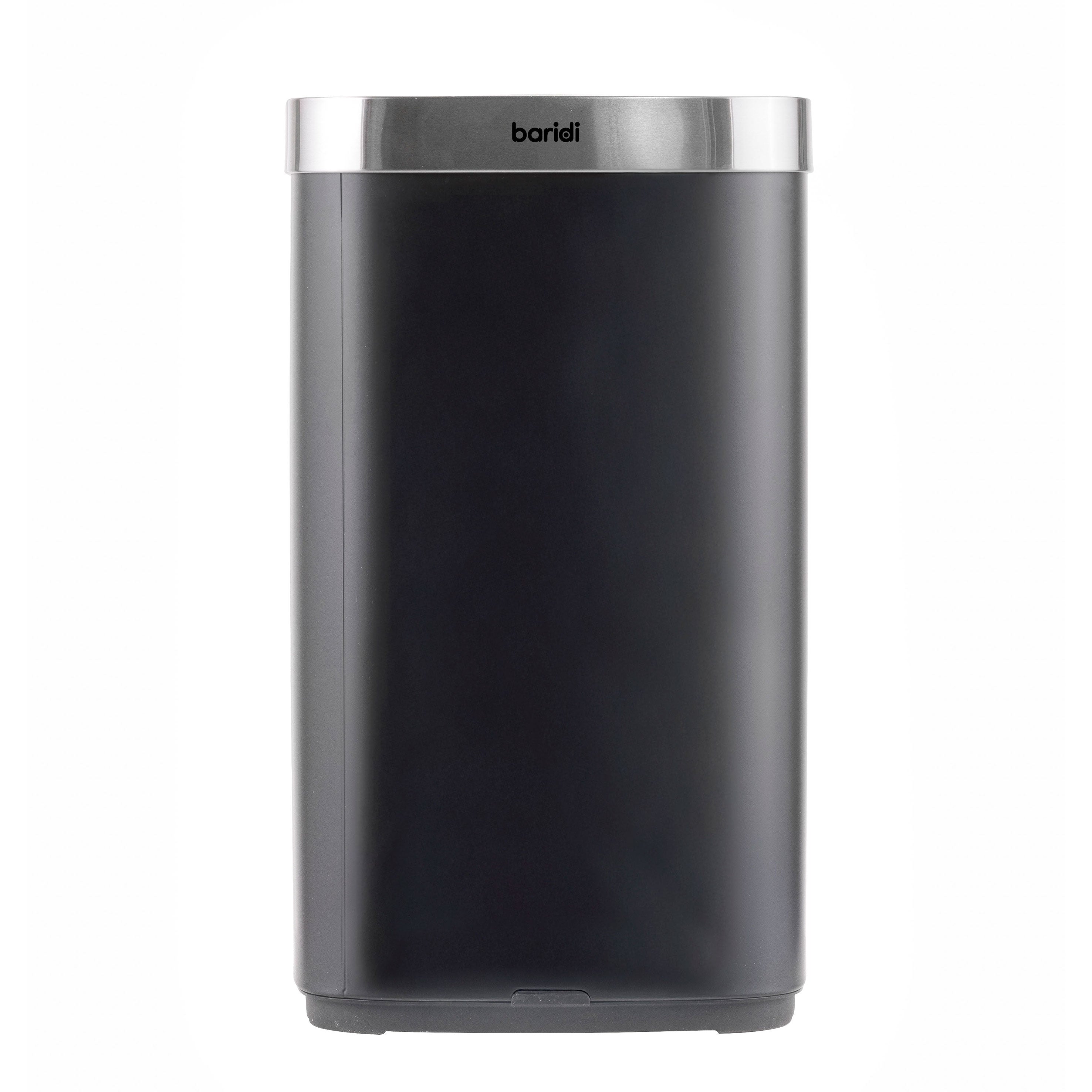 Baridi Sensor Bin, 80L Capacity, Black/Stainless Steel - DH283
