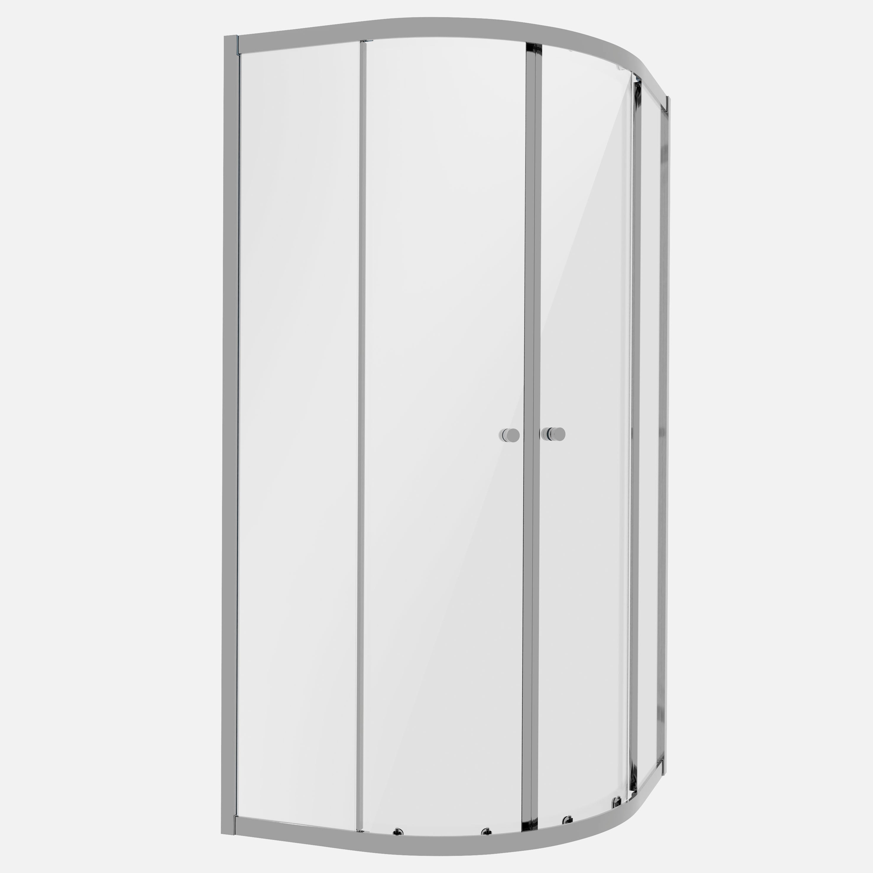 Baridi Quadrant Shower Enclosure 800 x 800 x 1850mm with 6mm Tempered Glass, Chrome - DH301