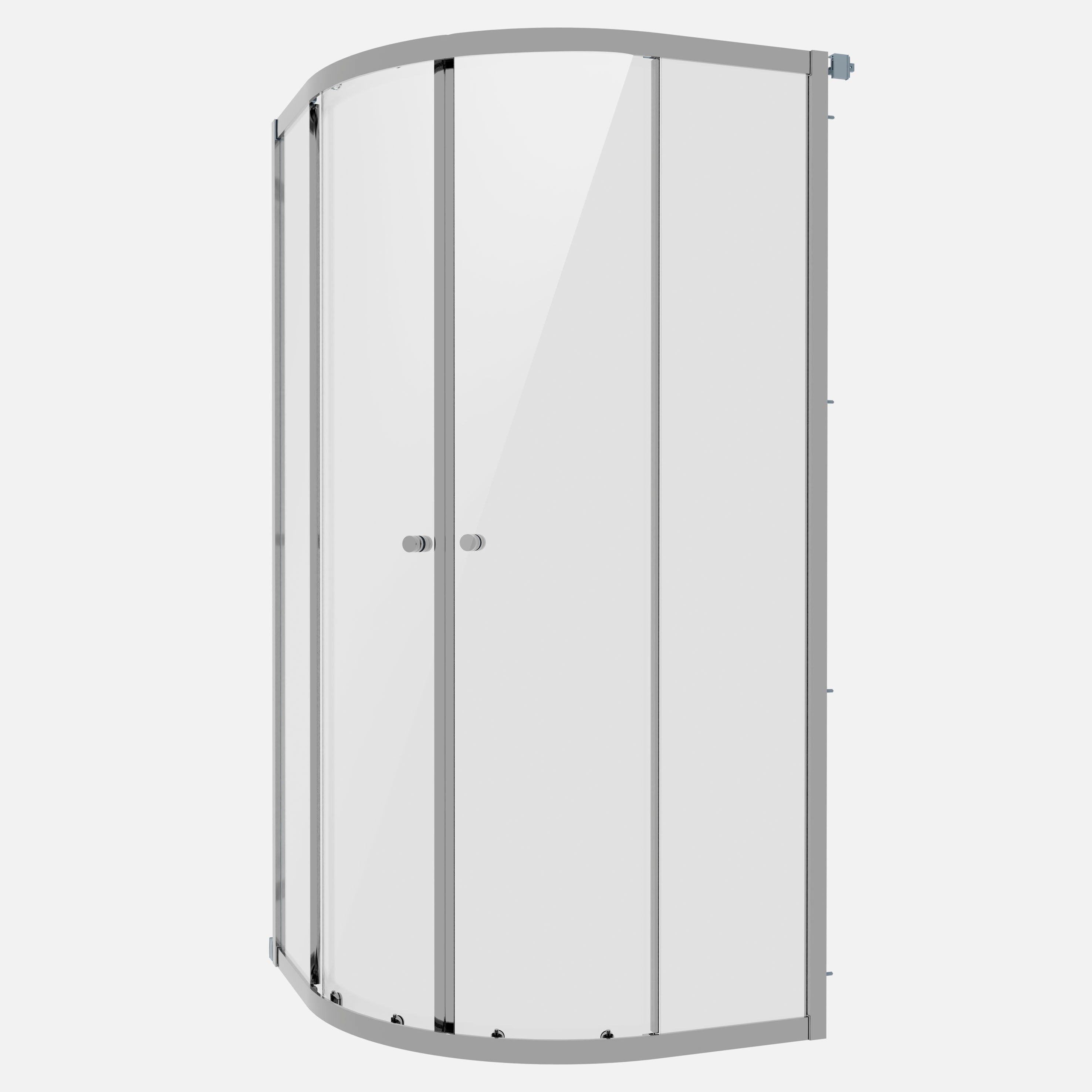 Baridi Quadrant Shower Enclosure 800 x 800 x 1850mm with 6mm Tempered Glass, Chrome - DH301