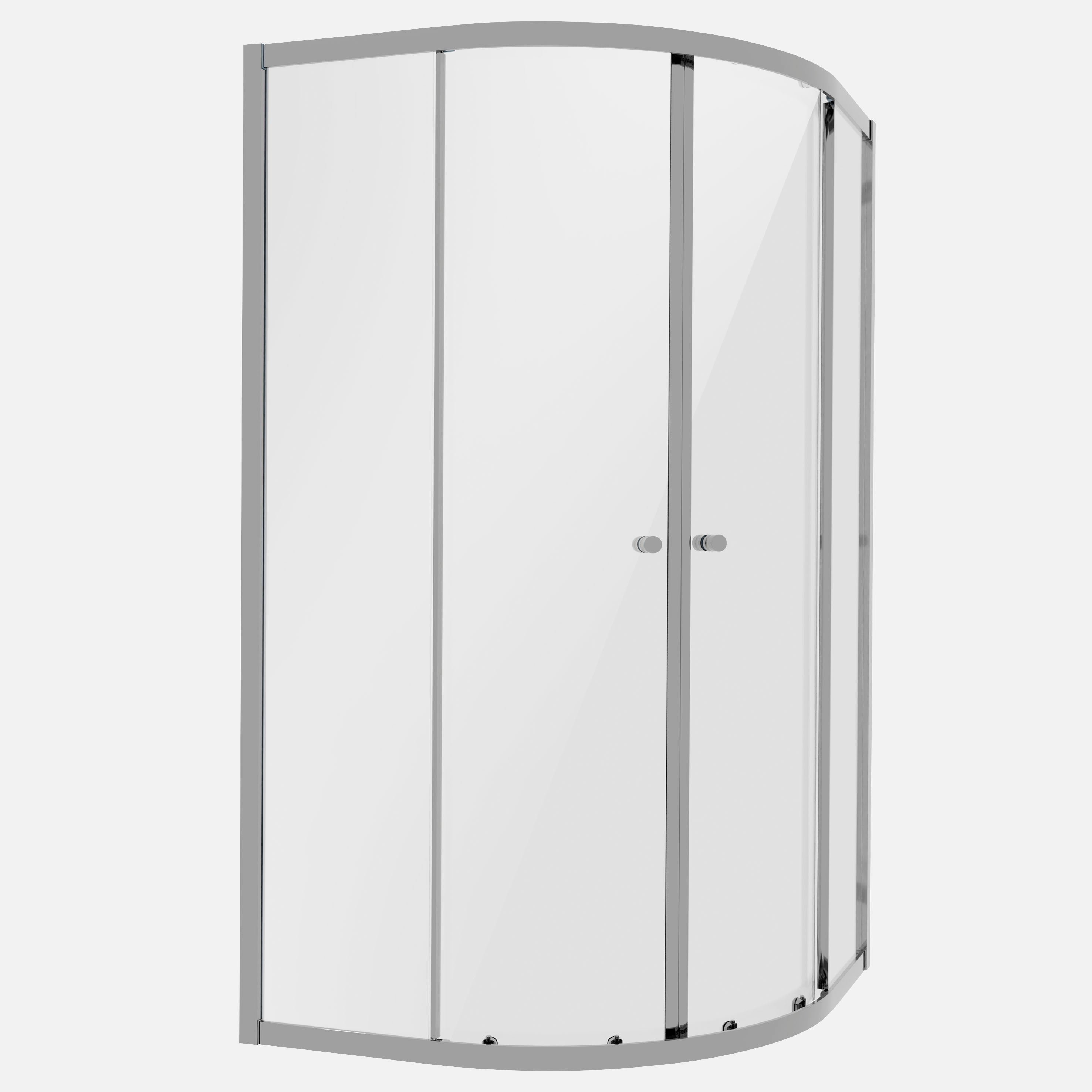 Baridi Quadrant Shower Enclosure 900 x 900 x 1850mm with 6mm Tempered Glass, Chrome - DH302